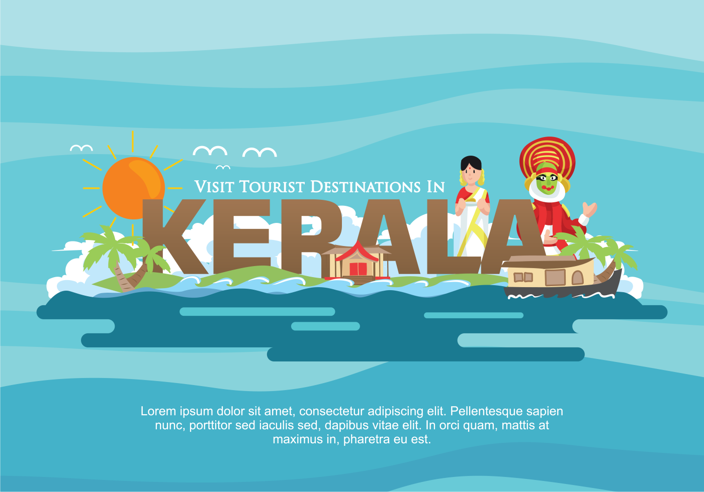Kerala Vector Illustration