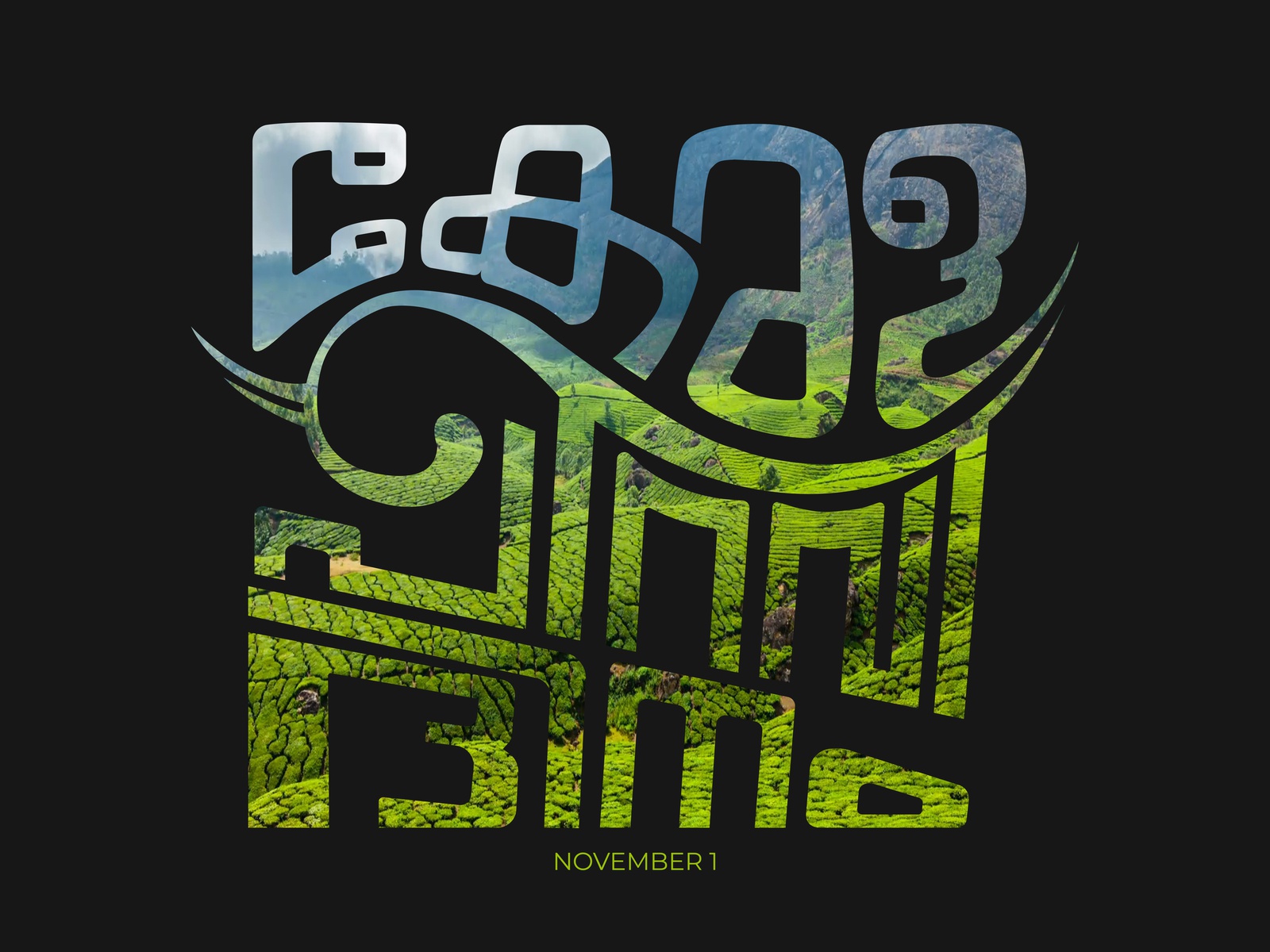 Kerala Piravi Typography