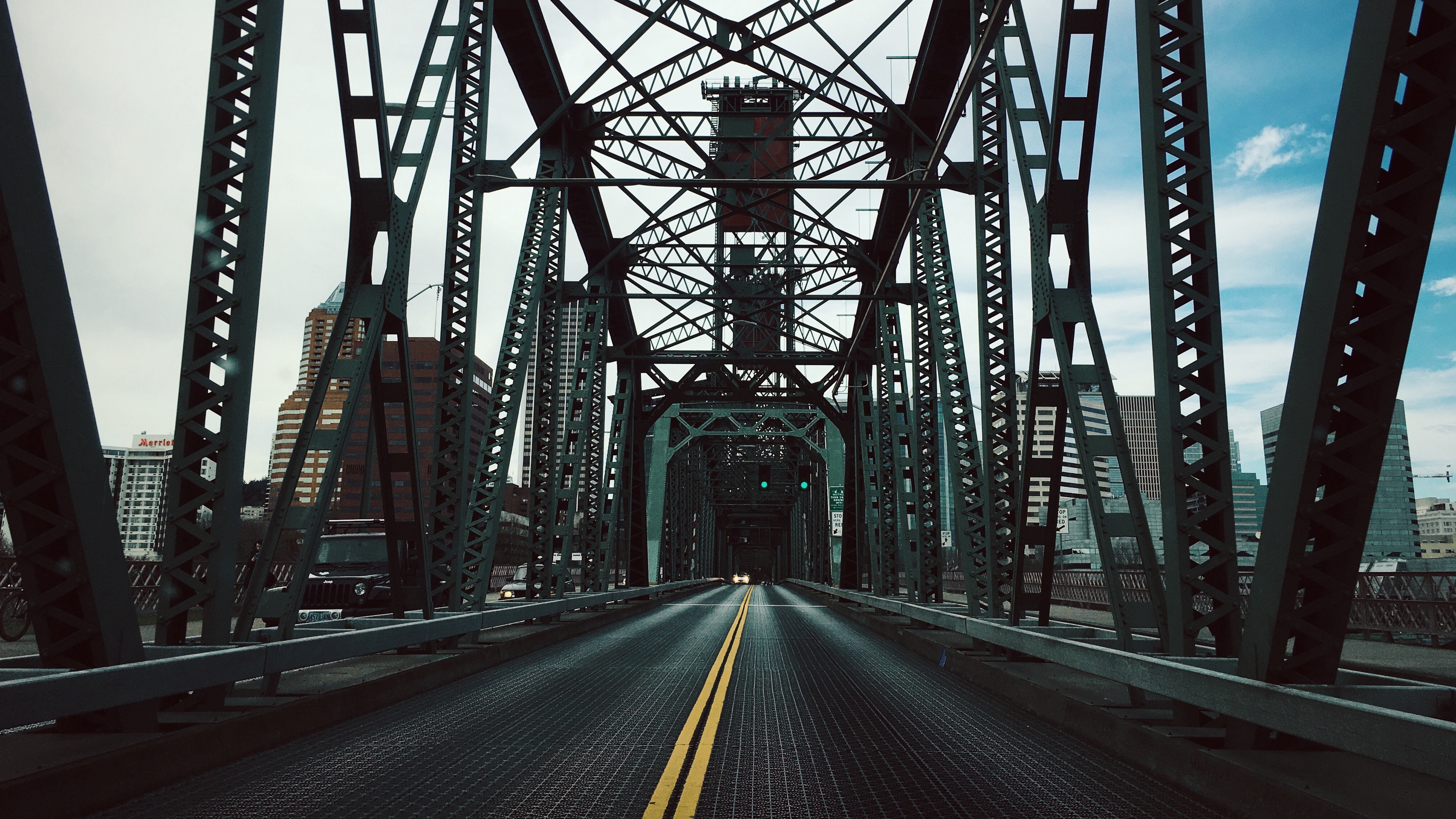 Wallpaper 4k bridge, construction, road 4k Wallpaper