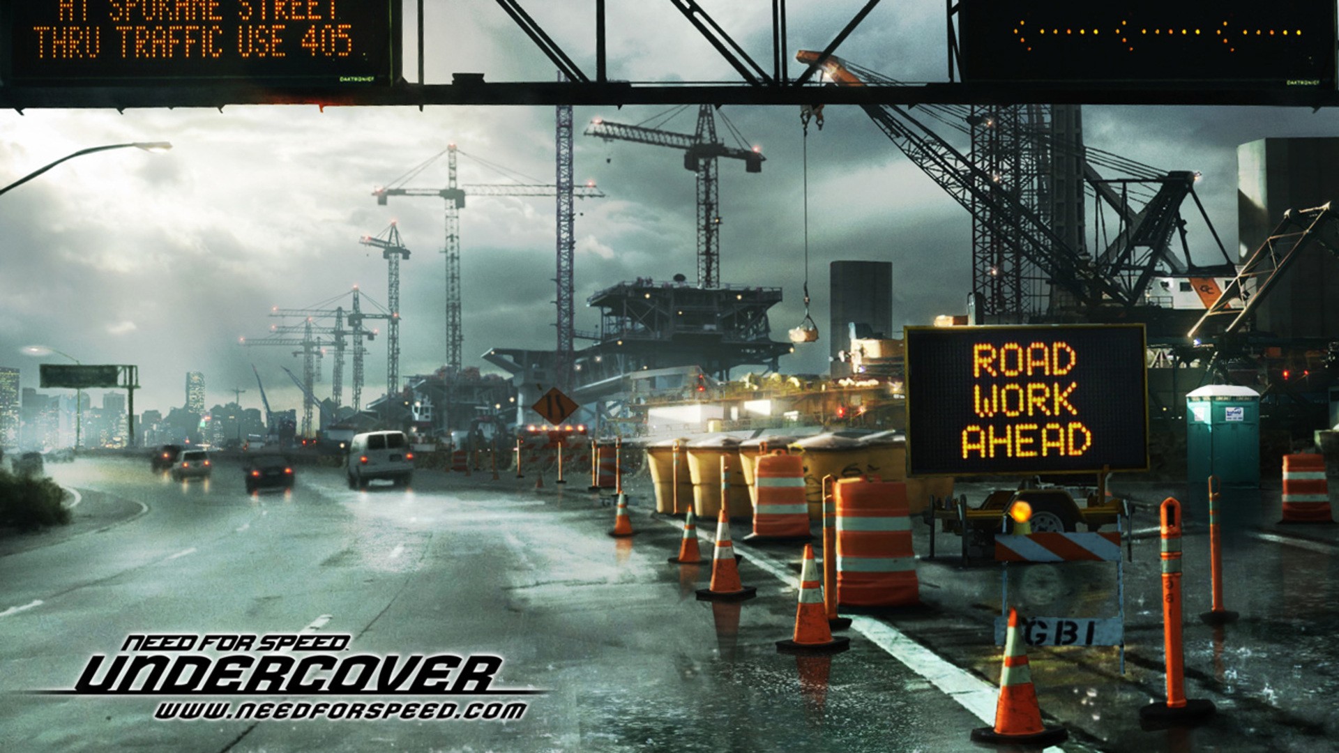Need for speed, road, construction