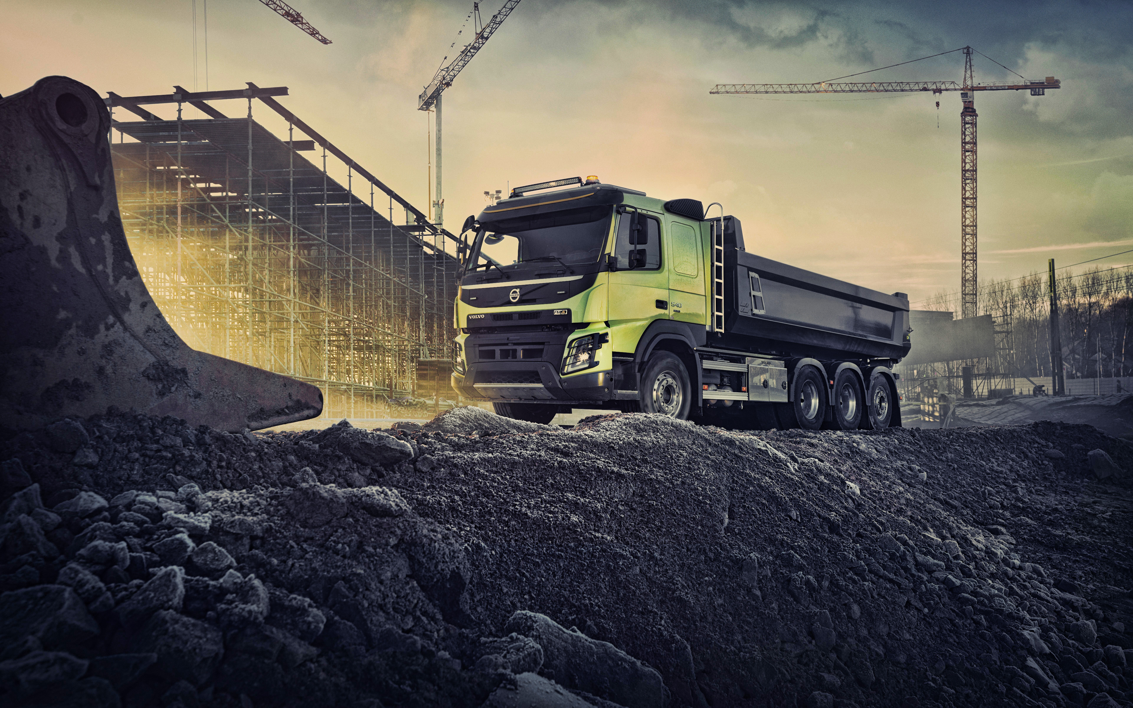 Volvo Fmx 4k, Hdr, 2019 Trucks, Construction Vehicles, Trucks 2019 Wallpaper HD