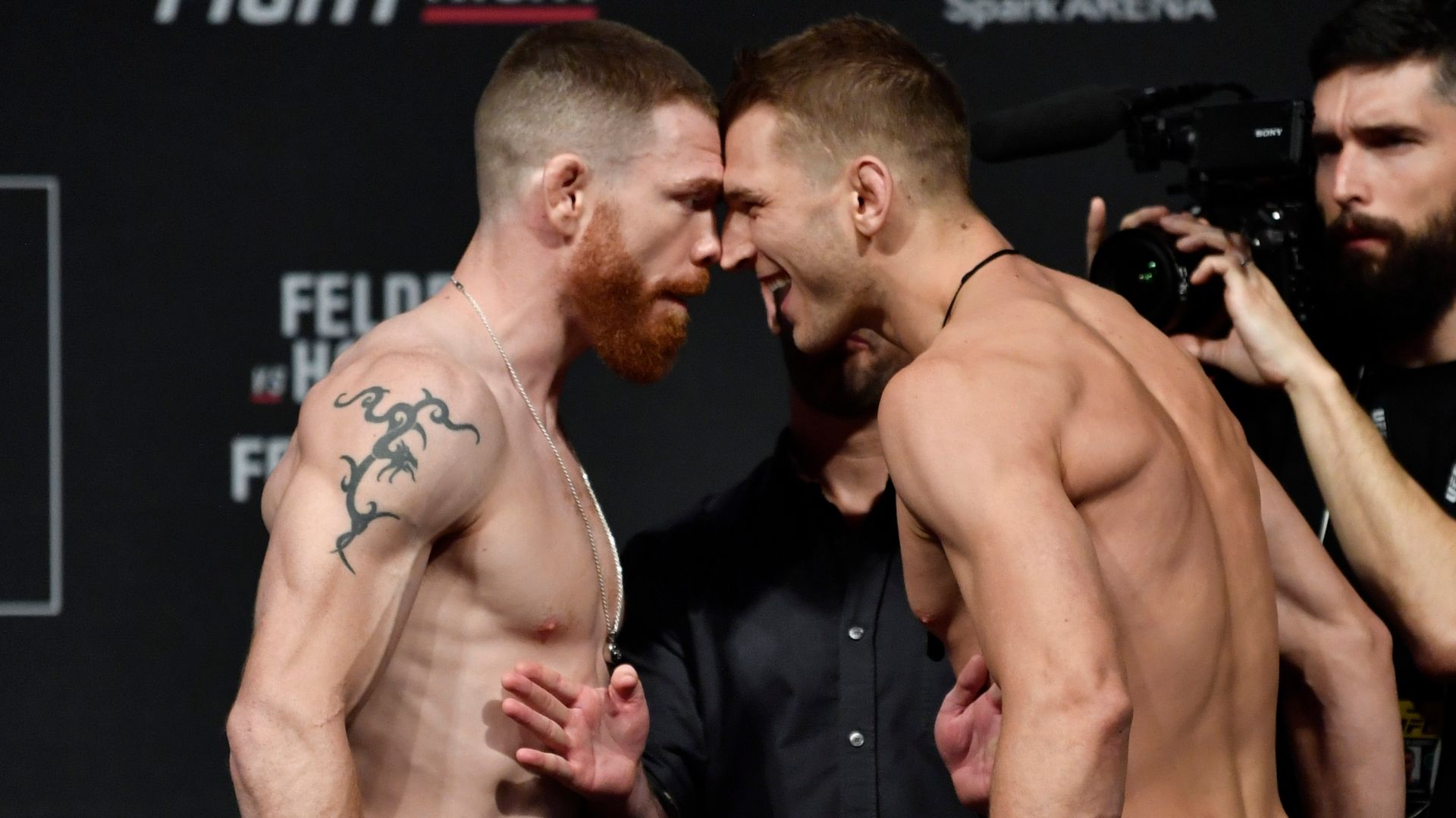 Hooker, Felder share intense faceoff