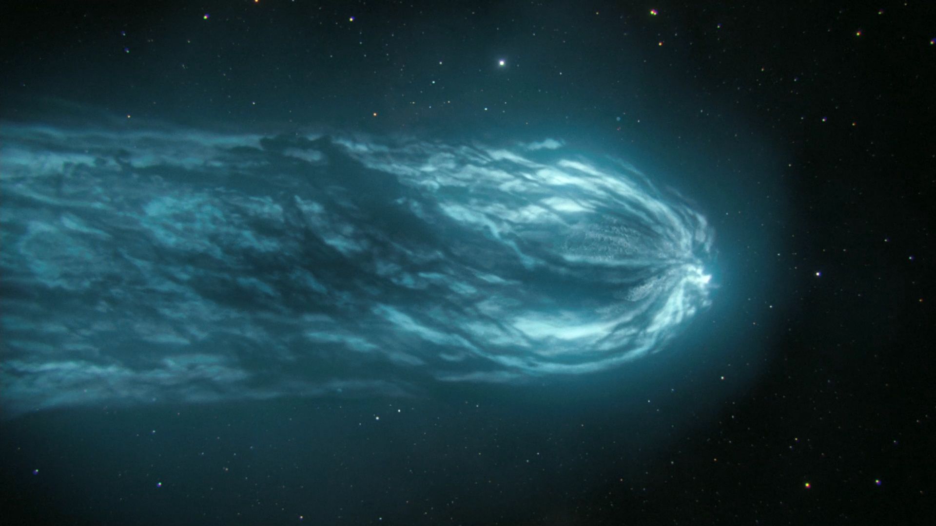 Halley's Comet. HD Space Picture