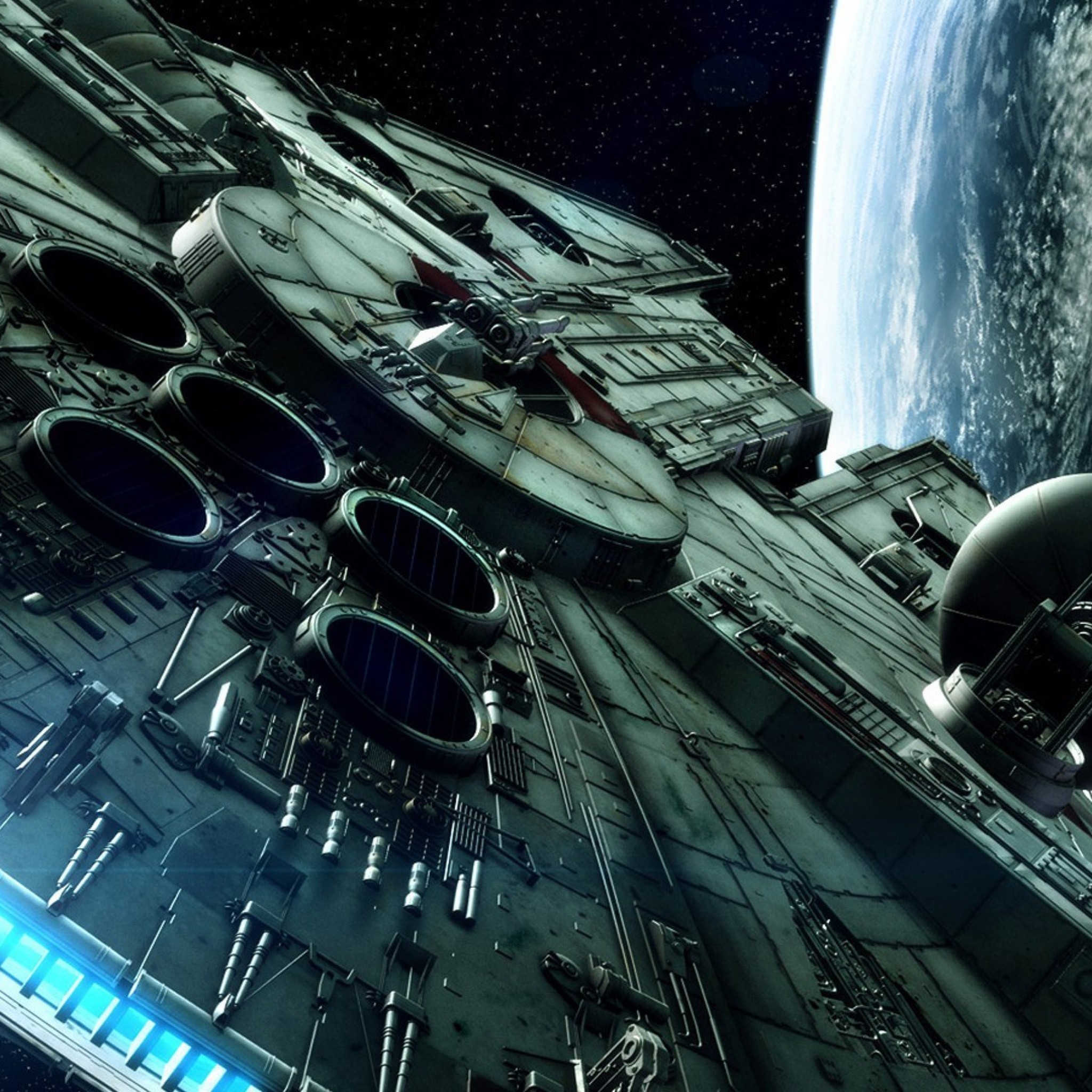 Millenium Falcon Star Wars Wars iPad Background HD Wallpaper