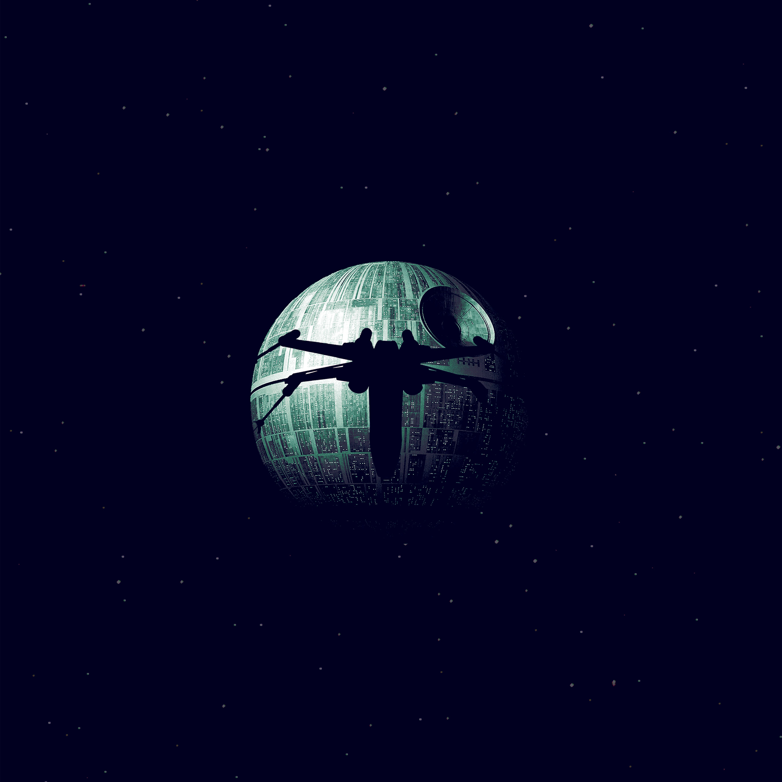 Rogue One Dark Space Starwars Poster Illustration Art Blue Wallpaper