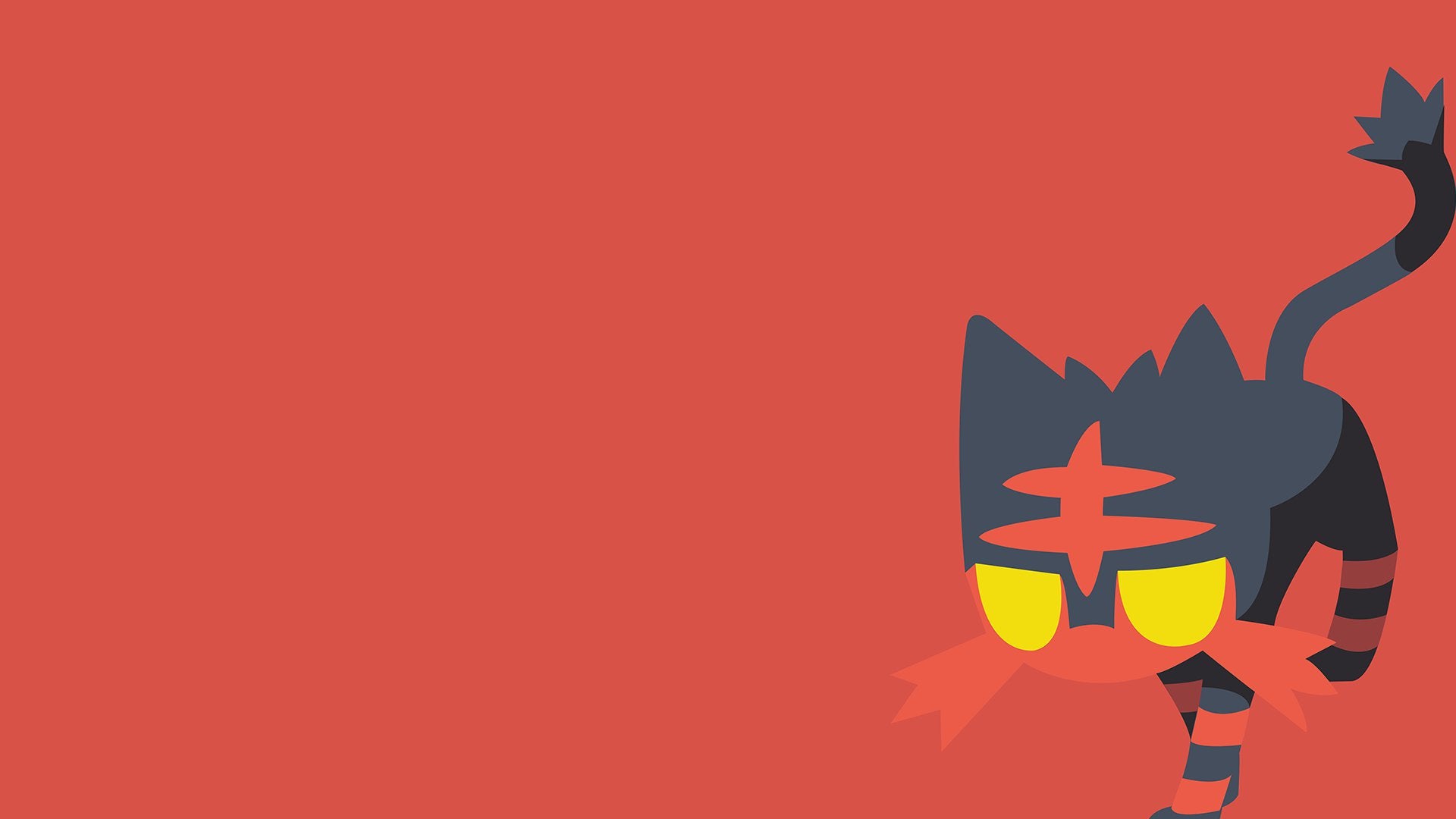 Minimalistic Litten Wallpaper