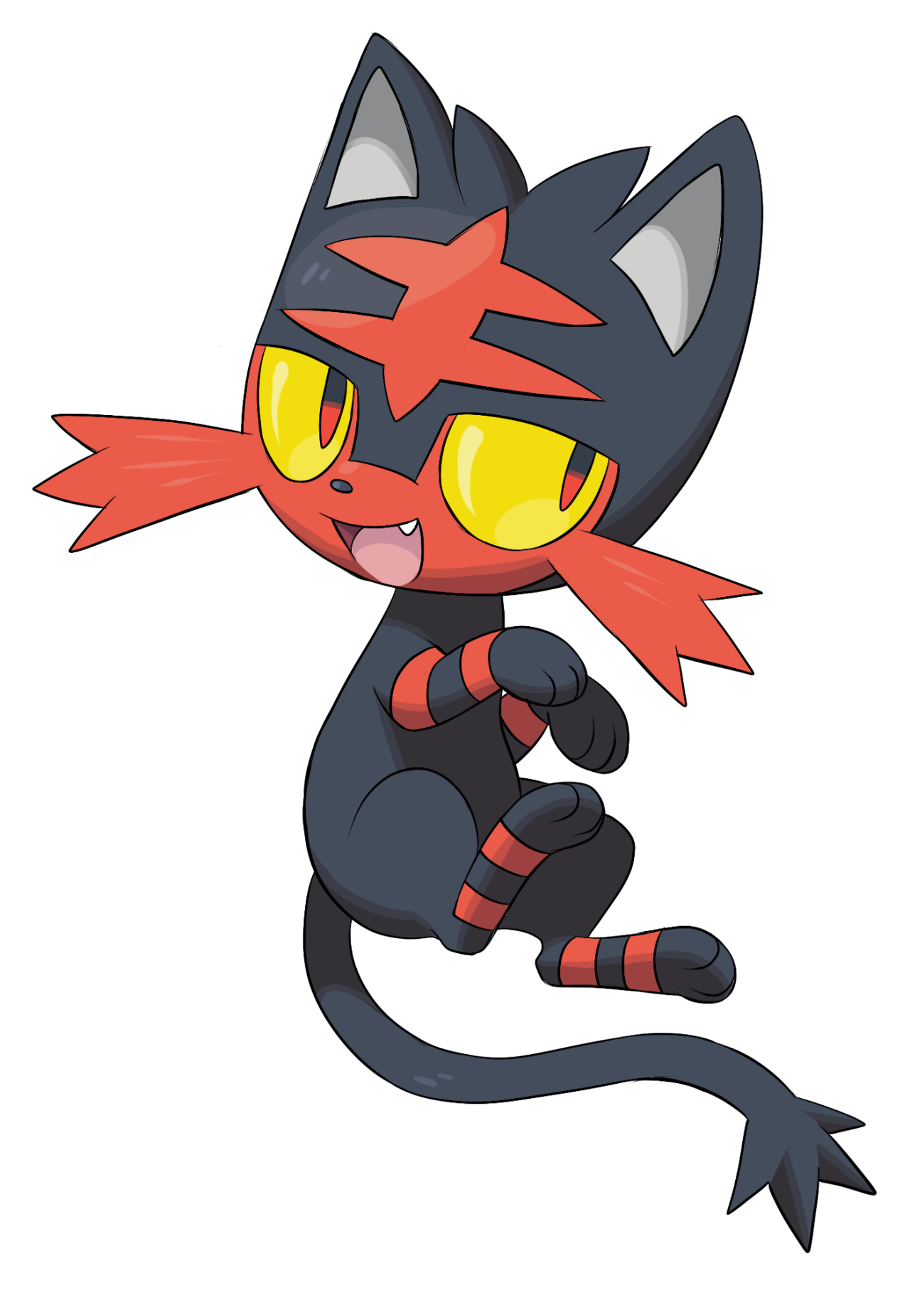 Litten. I'm really between it and Popplio for who I'm gonna choose once the game comes out. Pokemon picture, Pokemon drawings, Pokemon