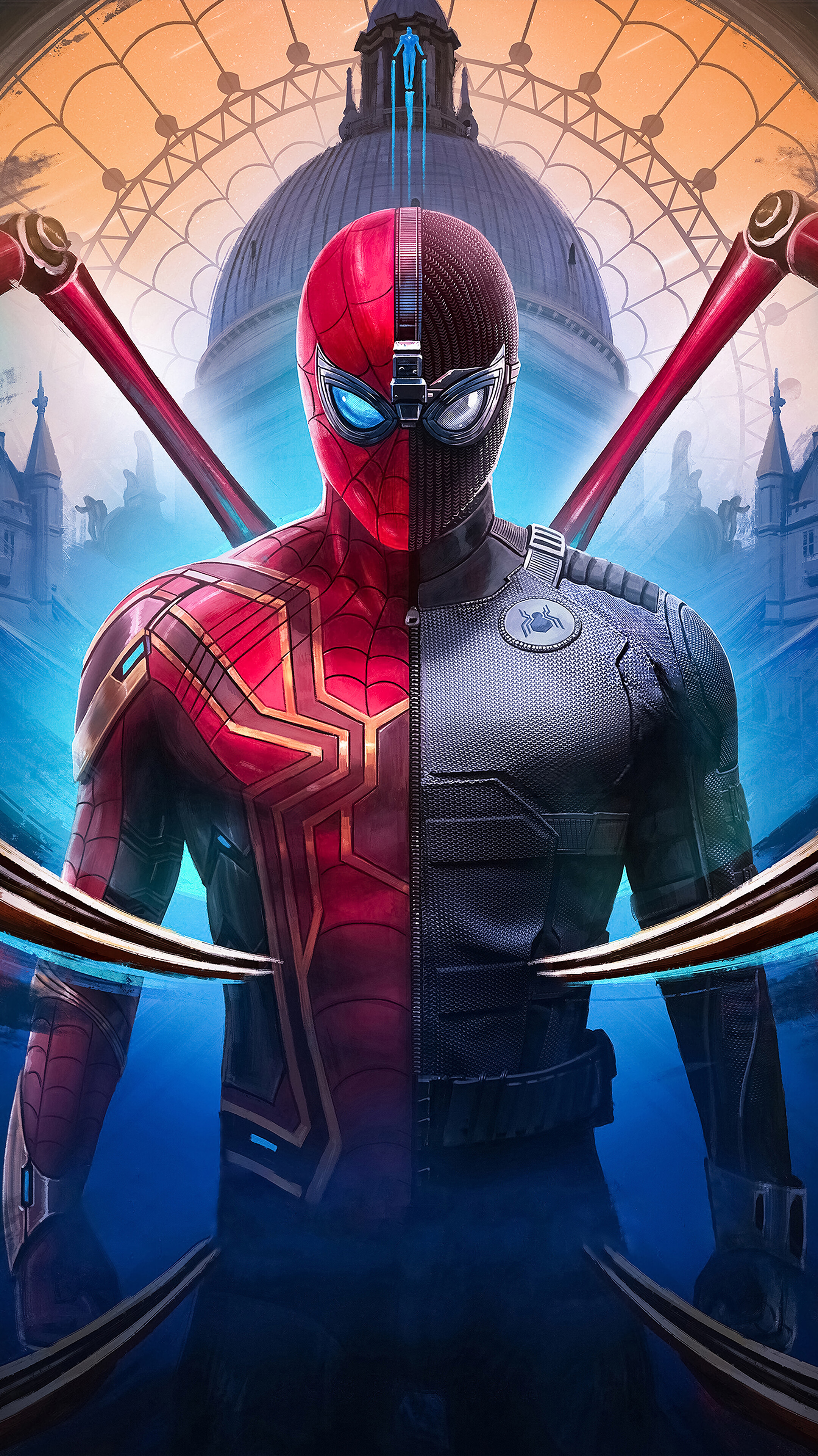 Spider Man: Far From Home, Iron Spider, Stealth Suit, Night Monkey Phone HD Wallpaper, Image, Background, Photo And Picture. Mocah HD Wallpaper