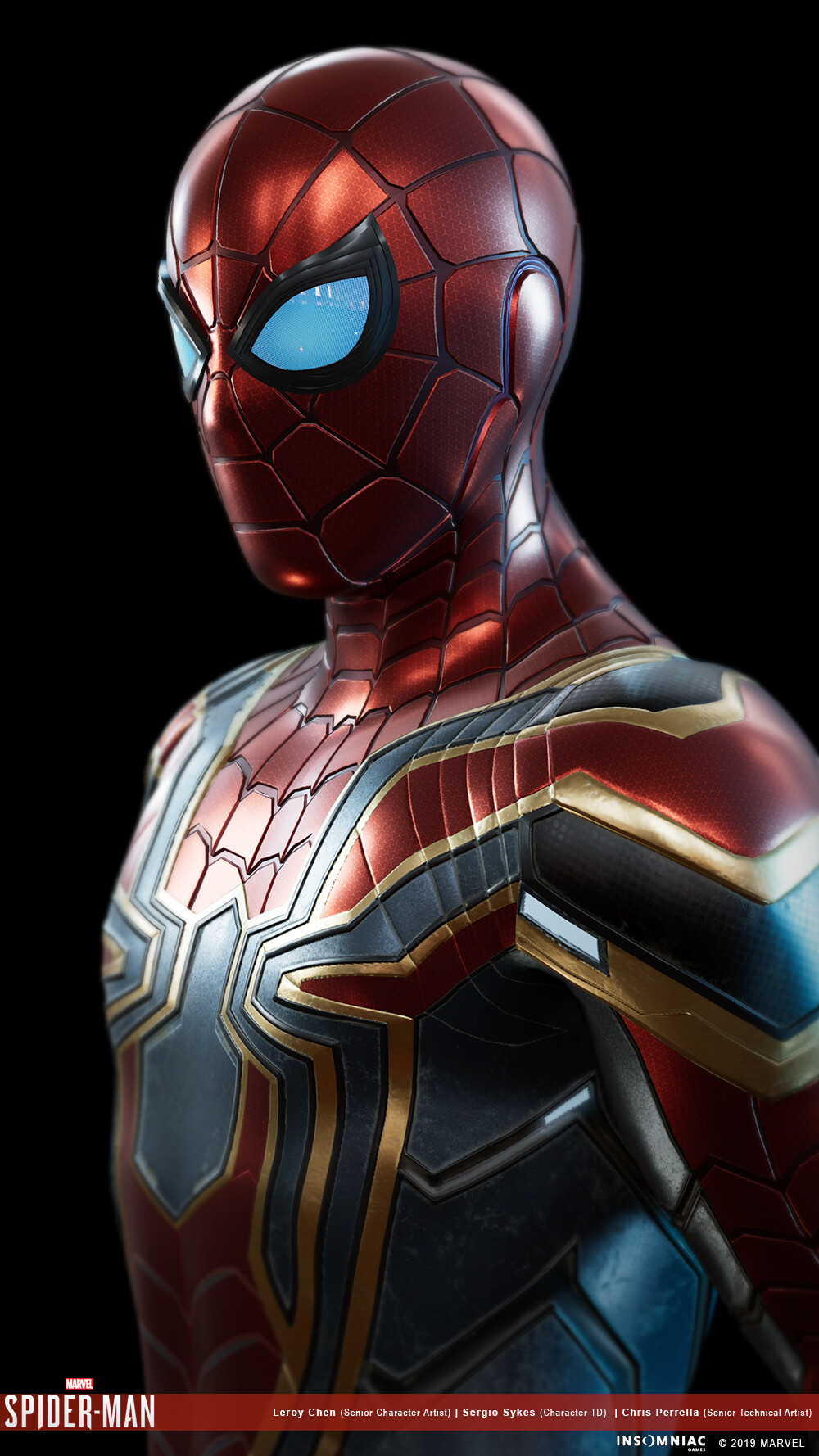 Marvel's Spider Man Iron Spider Suit (Avengers: Infinity War), Leroy Chen. Iron Spider Suit, Marvel Spiderman, Marvel Superhero Posters