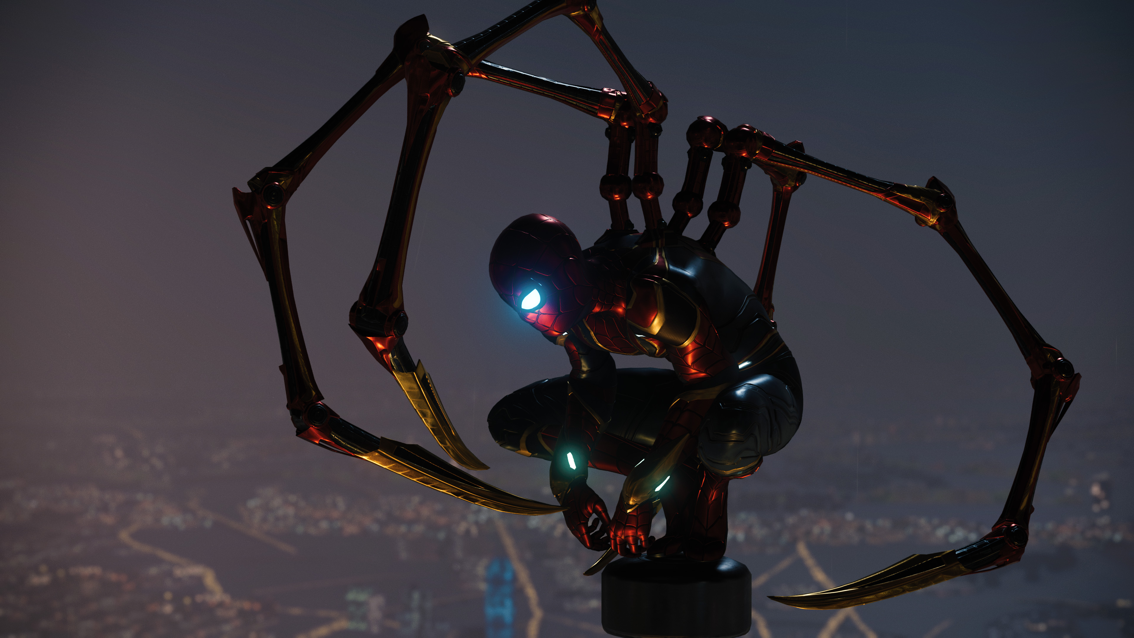Spider Man PS4 Iron Spider Suit 4K