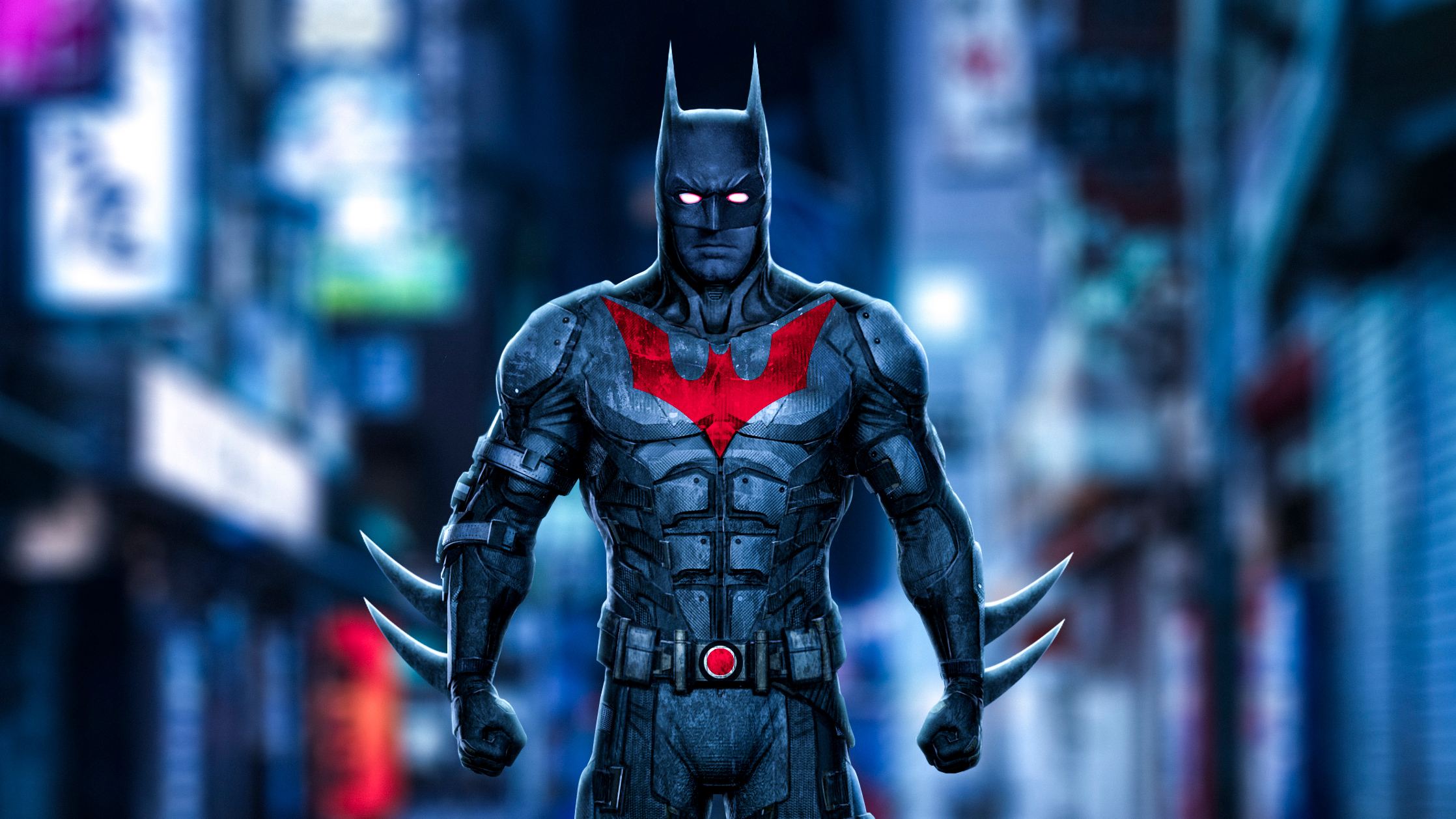 Batman Neon Artwork, HD Superheroes, 4k Wallpaper, Image, Background, Photo and Picture