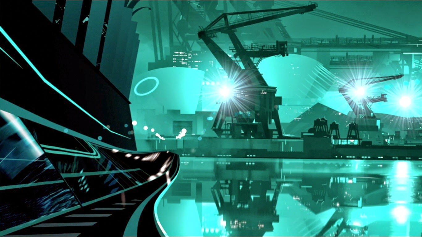 1366x768 tron uprising wallpaper