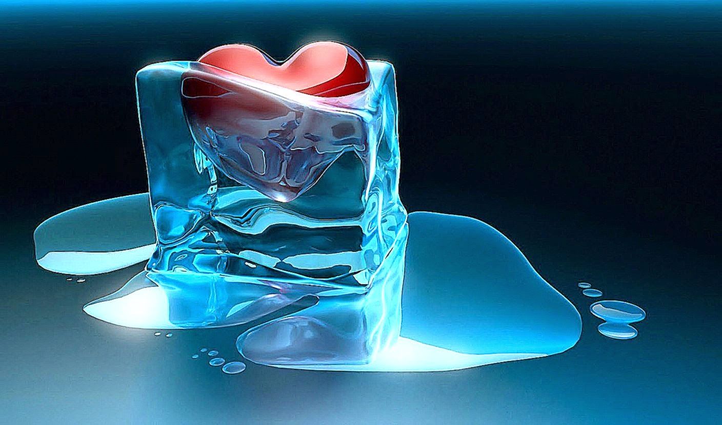 Ice Heart Wallpaper Free Ice Heart Background