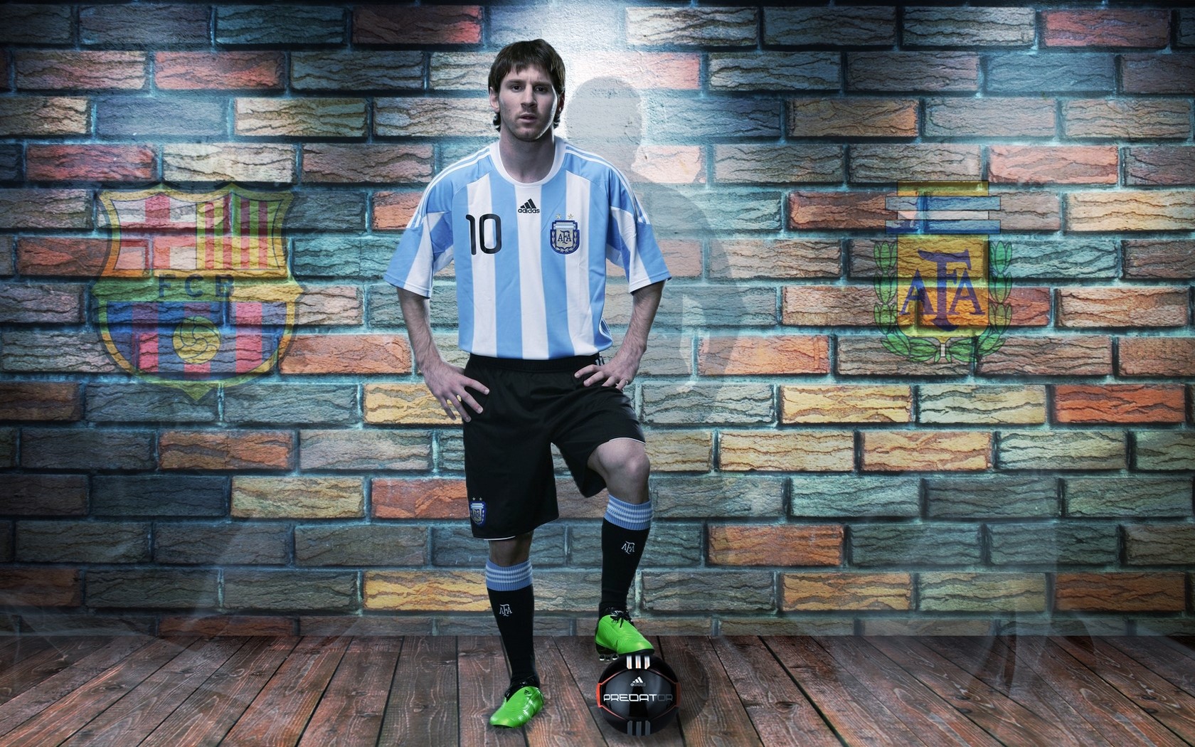 1680x1050 Lionel messi, star, Football player, Argentina, Barcelona wallpaper JPG