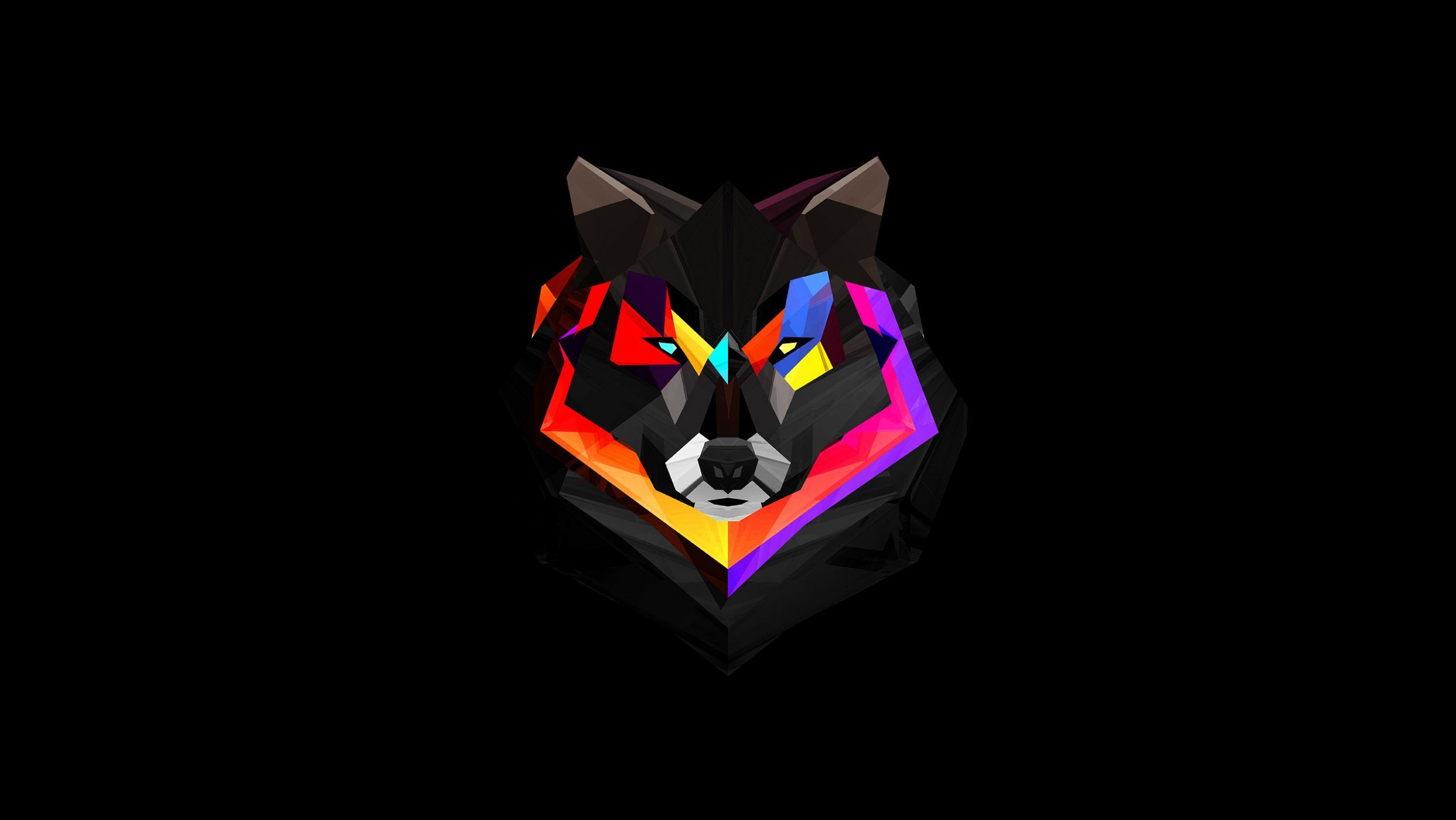 Retromags on Twitter. Geometric animal wallpaper, Polygon art, Wolf wallpaper