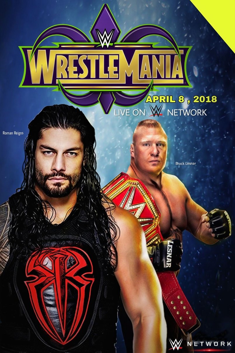 Roman Reigns Vs Brock Lesnar Wrestlemania HD Wallpaper