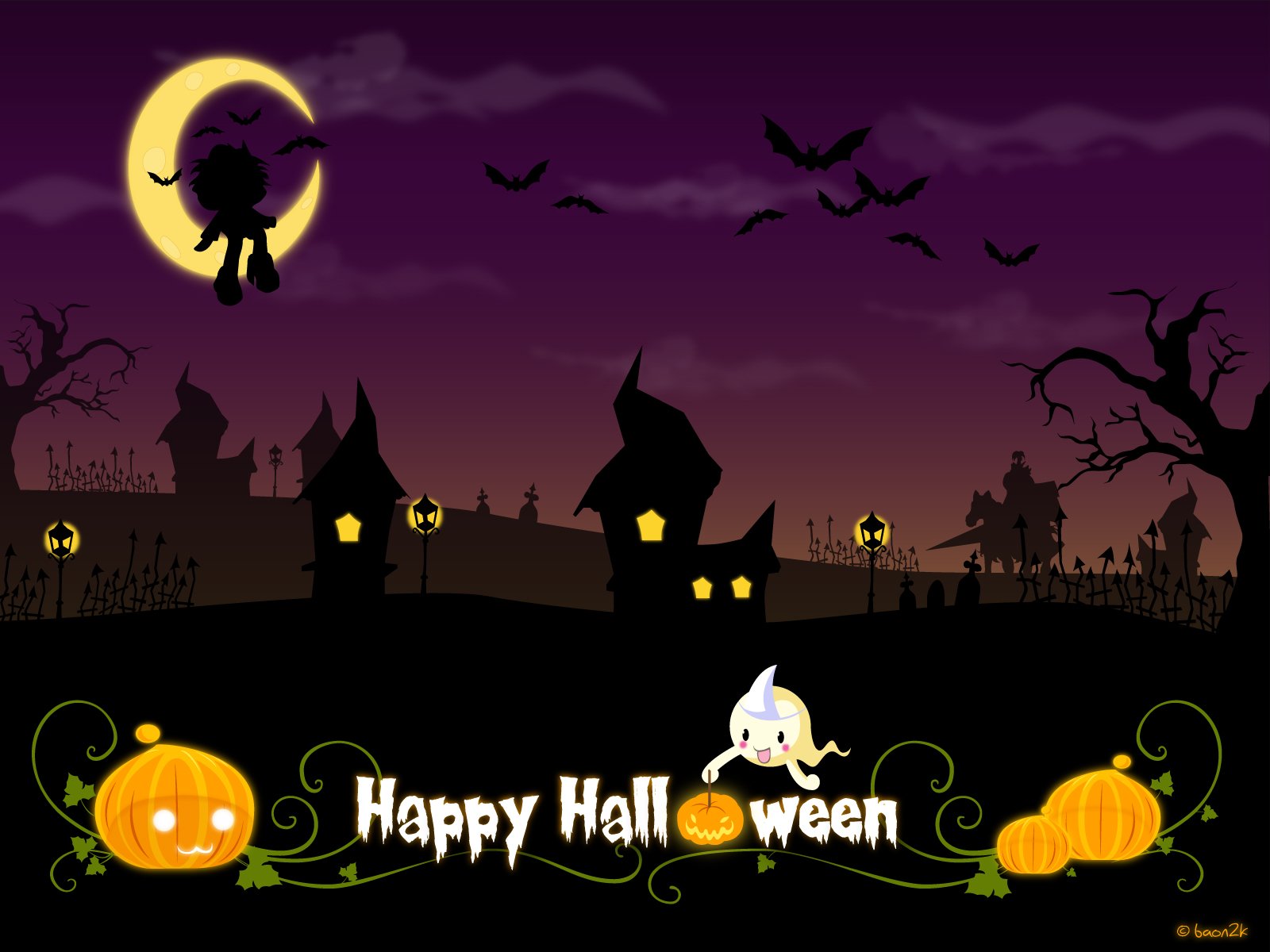 Cute Happy Halloween Wallpapers - Wallpaper Cave