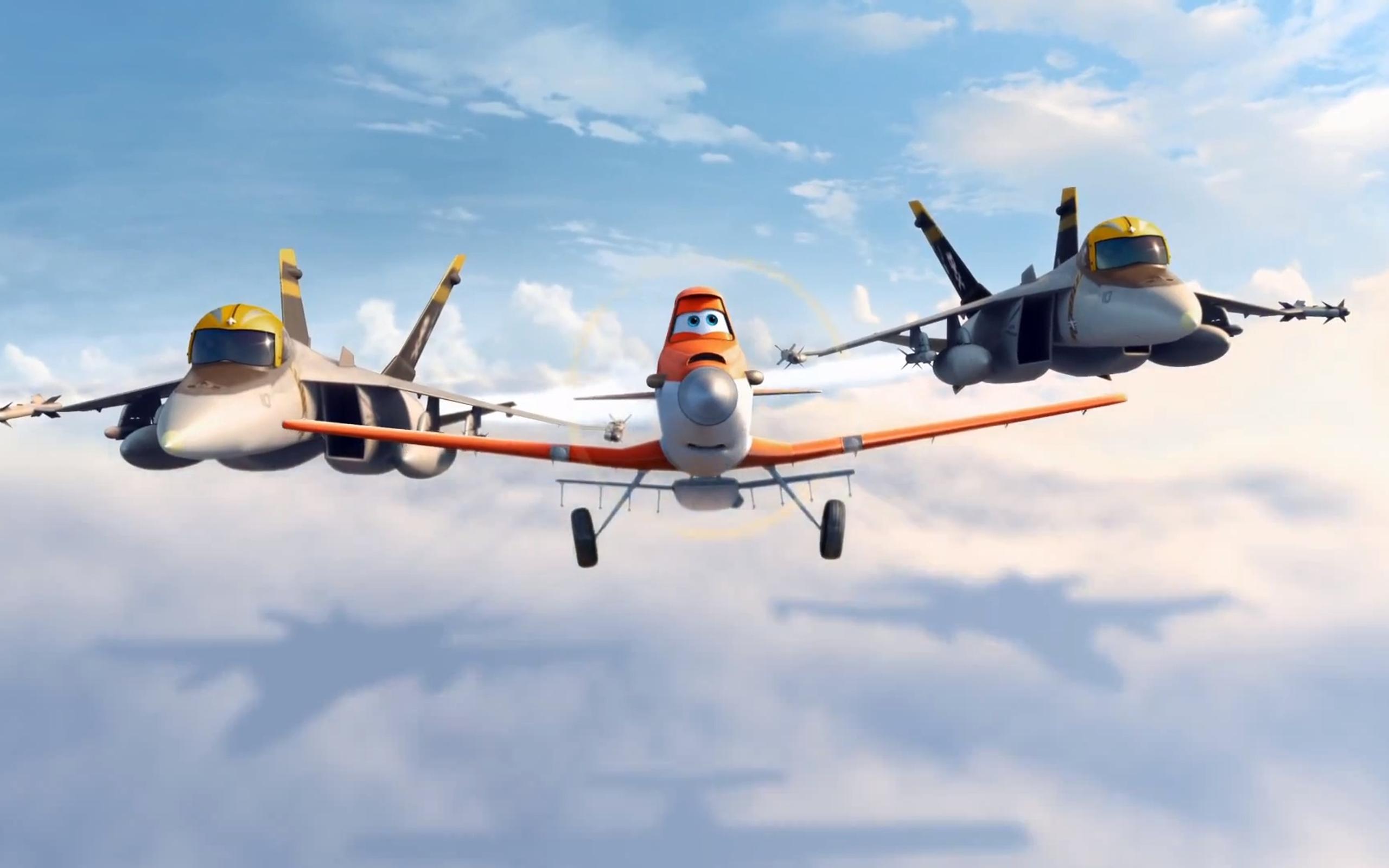 Three funny planes in the sky film Planes