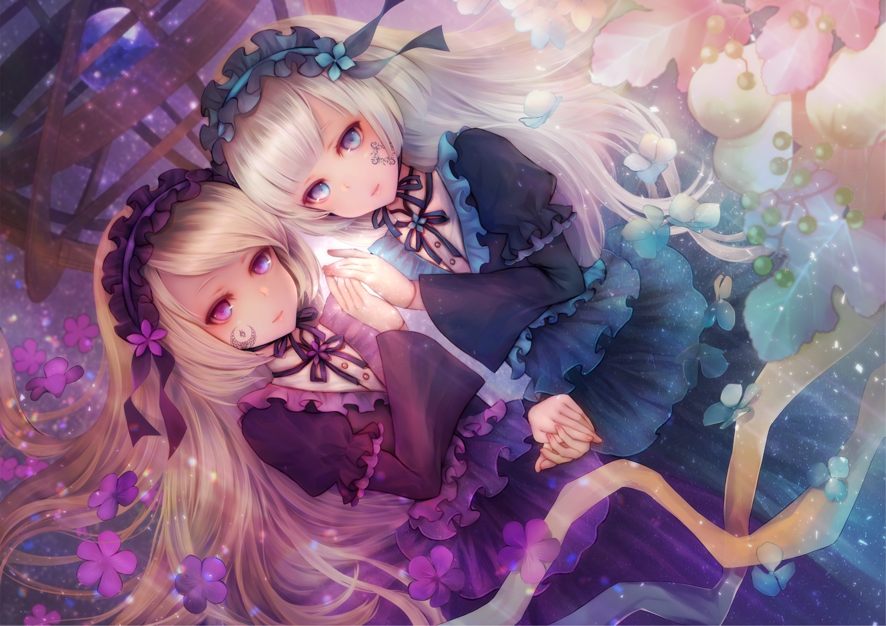 Download 1754x1240 Violette, Hortense, Sound Horizon, Gothic, Lolita, Twins, Blonde Wallpaper