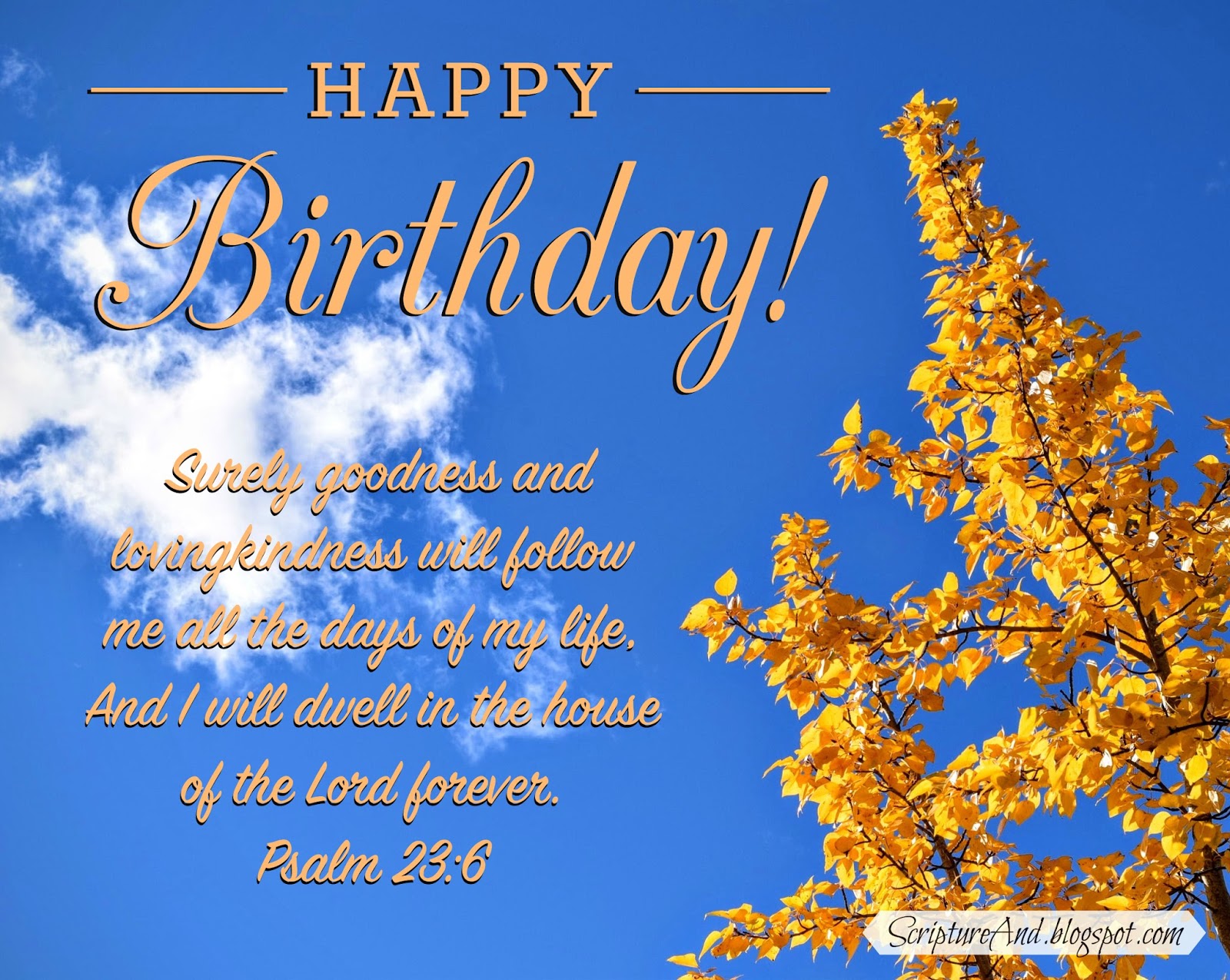 Free Birthday Image with Bible Verses