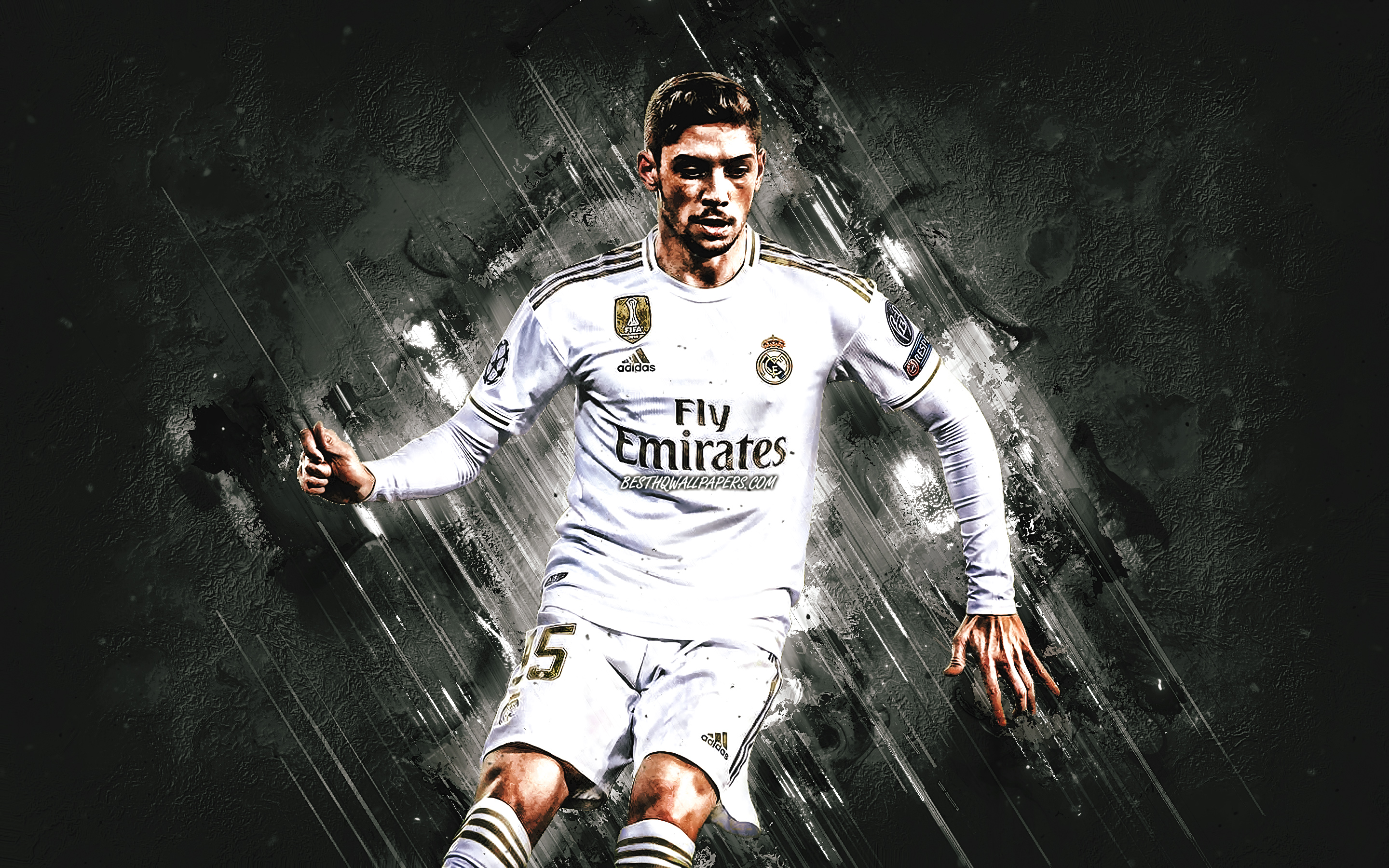 Download wallpapers Federico Valverde, Real Madrid, Uruguayan footballer, U...