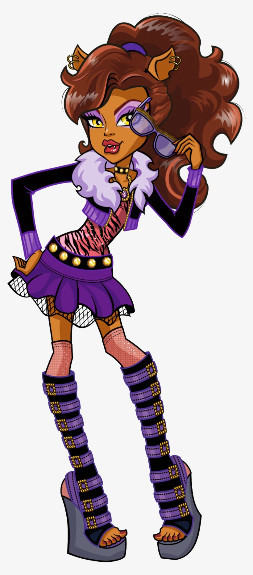 Clawdeen Wolf Monster High Characters Transparent PNG Download on NicePNG