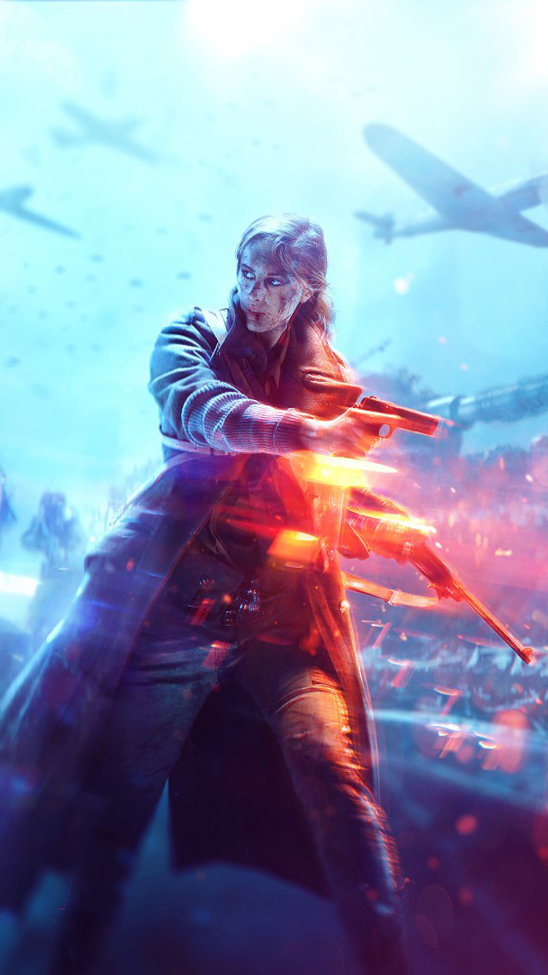 Battlefield V Female Fighter 4K Ultra HD Mobile Wallpaper