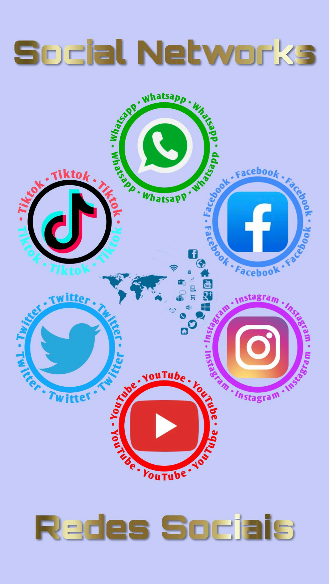 eSplanade Facebook, Instagram Whatsapp Sign Sticker Decal Combo - (9