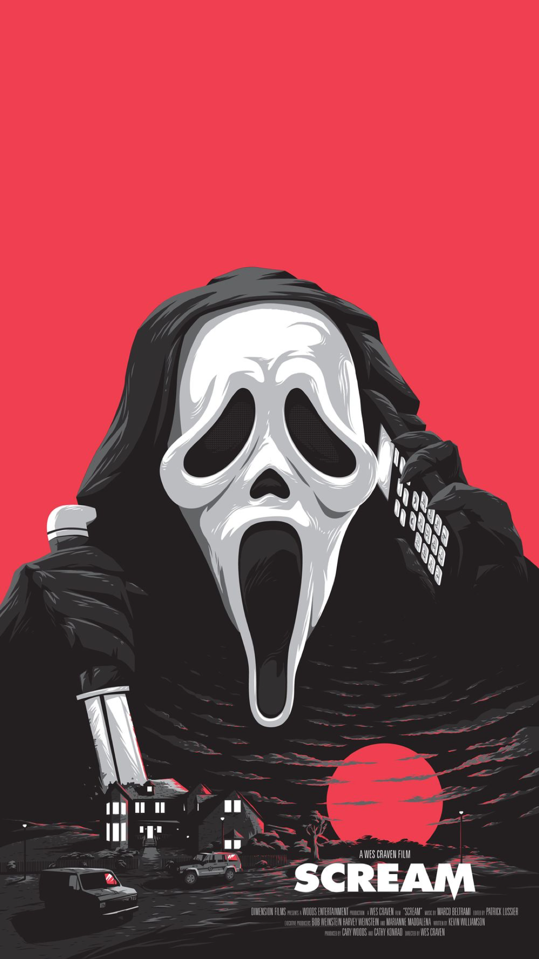 ghostface scream iphone wallpaper. Scary wallpaper, Scream movie poster, Scary movies