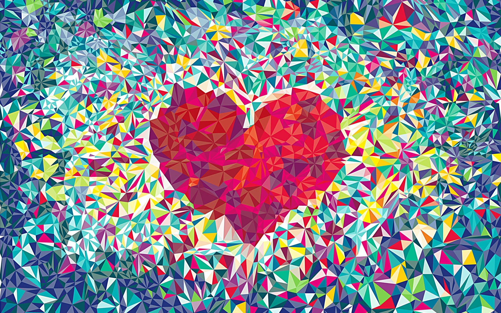 Love Heart Pattern Wallpaper HD / Desktop and Mobile Background
