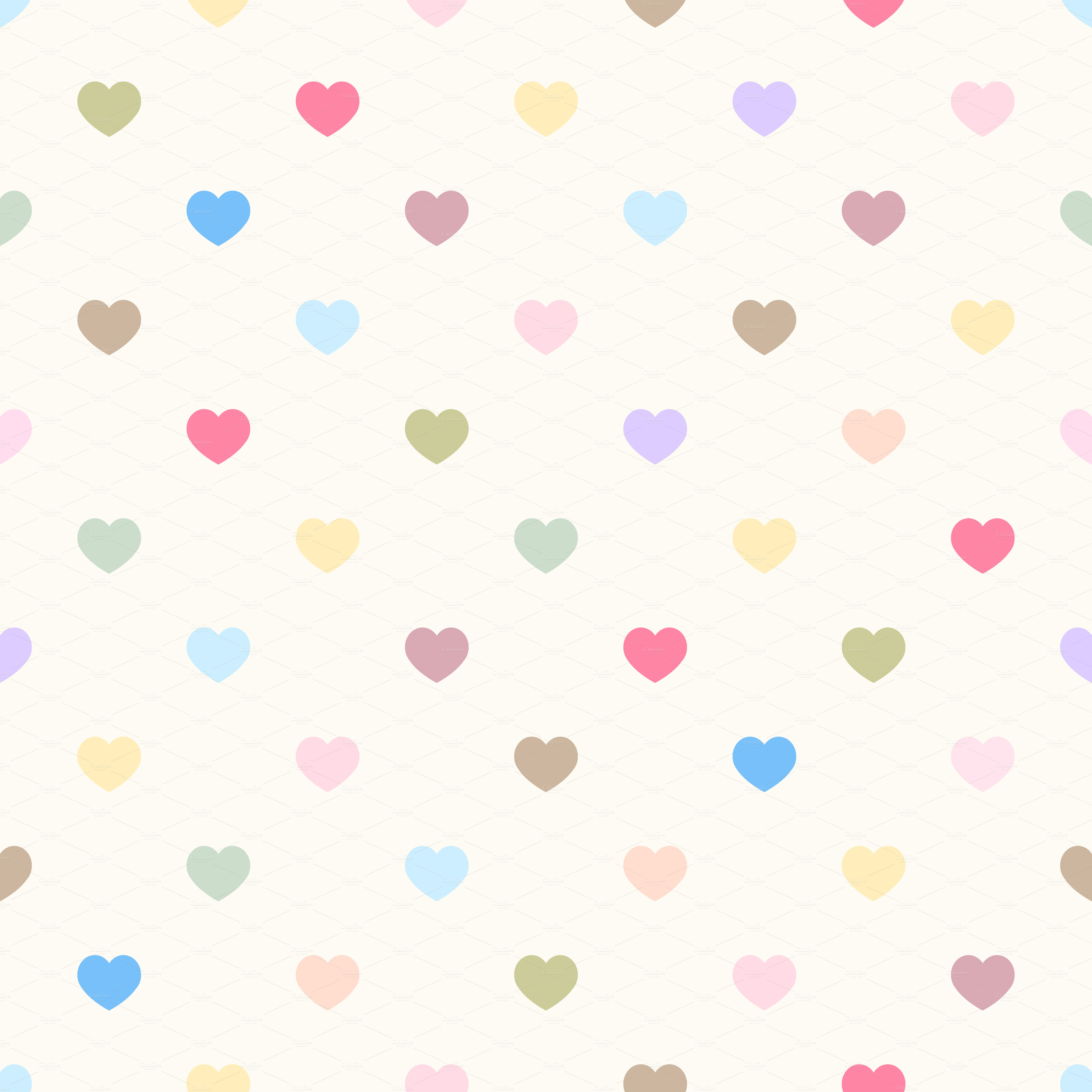 Love and Move Patterns Heart Background for Powerpoint