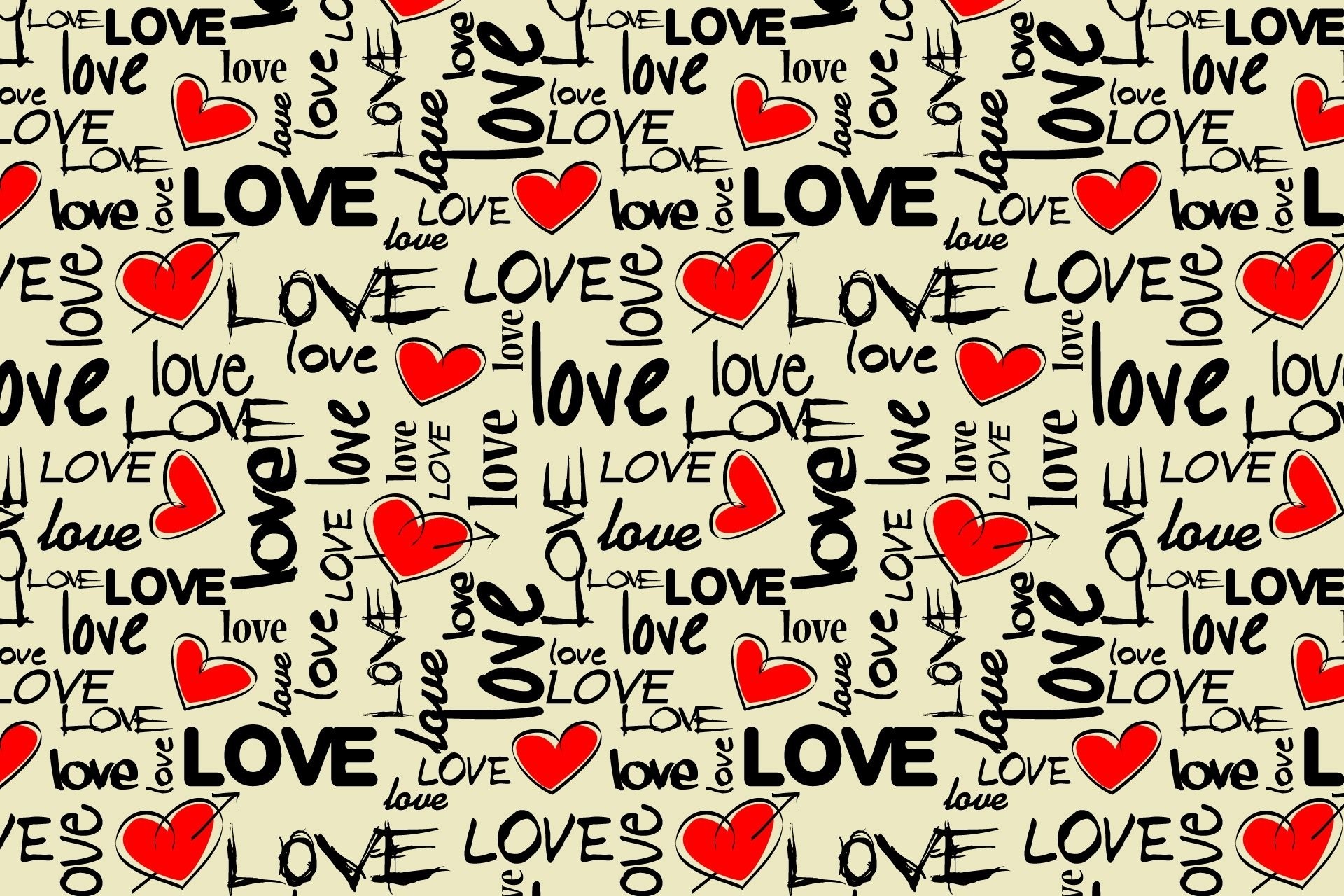 love words wallpaper, heart, font, text, pattern, design