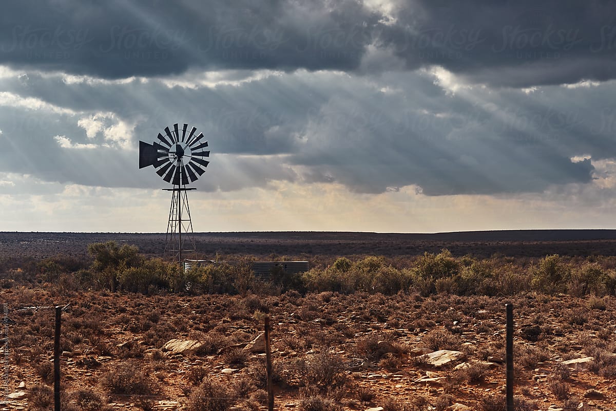 Old Windmill In Karoo