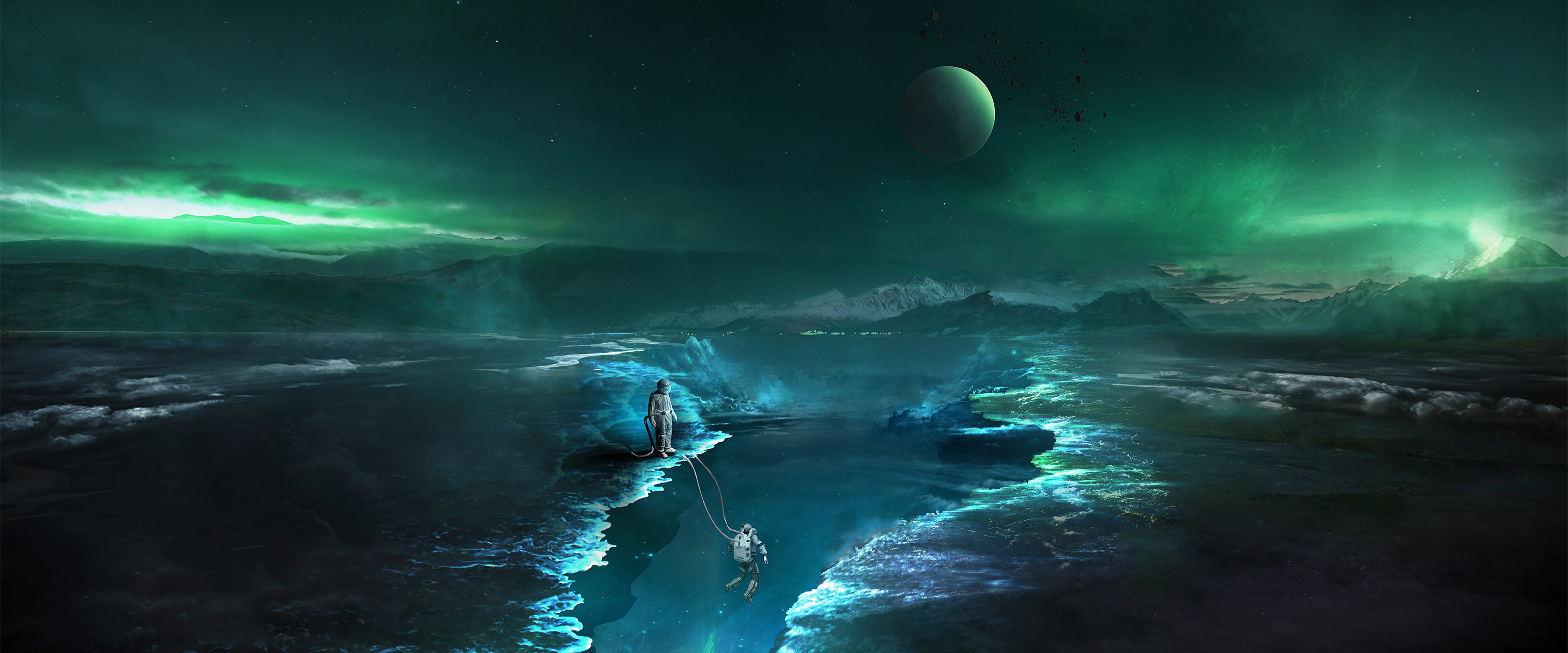 Space Astronaut Sci Fi 4K Wallpaper