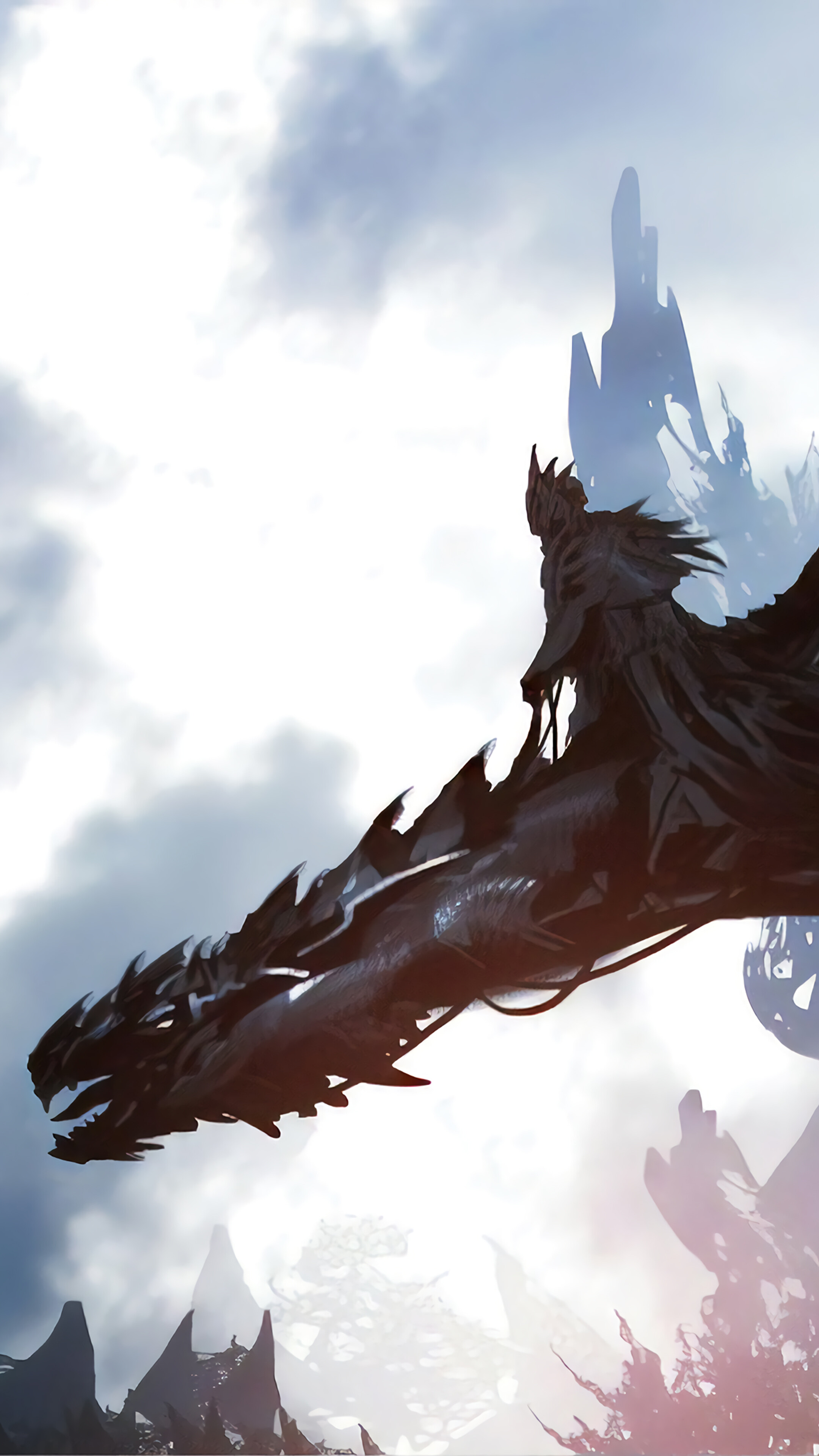 Dark Rider, Dragon, Fantasy, Art, 4K phone HD Wallpaper, Image, Background, Photo and Picture. Mocah HD Wallpaper