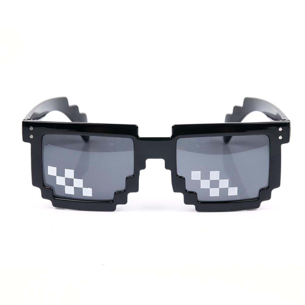 Buy Thug Life Mosaic Pixel Glasses Around the World Sunglasses Men Women Party Sun glasses at affordable prices
