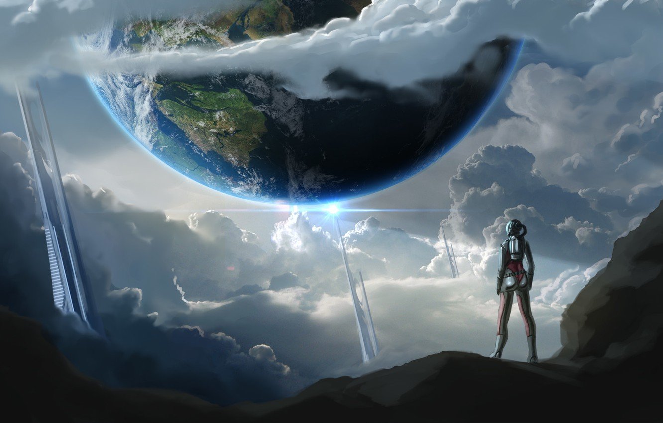 Wallpaper Future, Fiction, Planet, Art, Earth, Sci Fi Image For Desktop, Section фантастика
