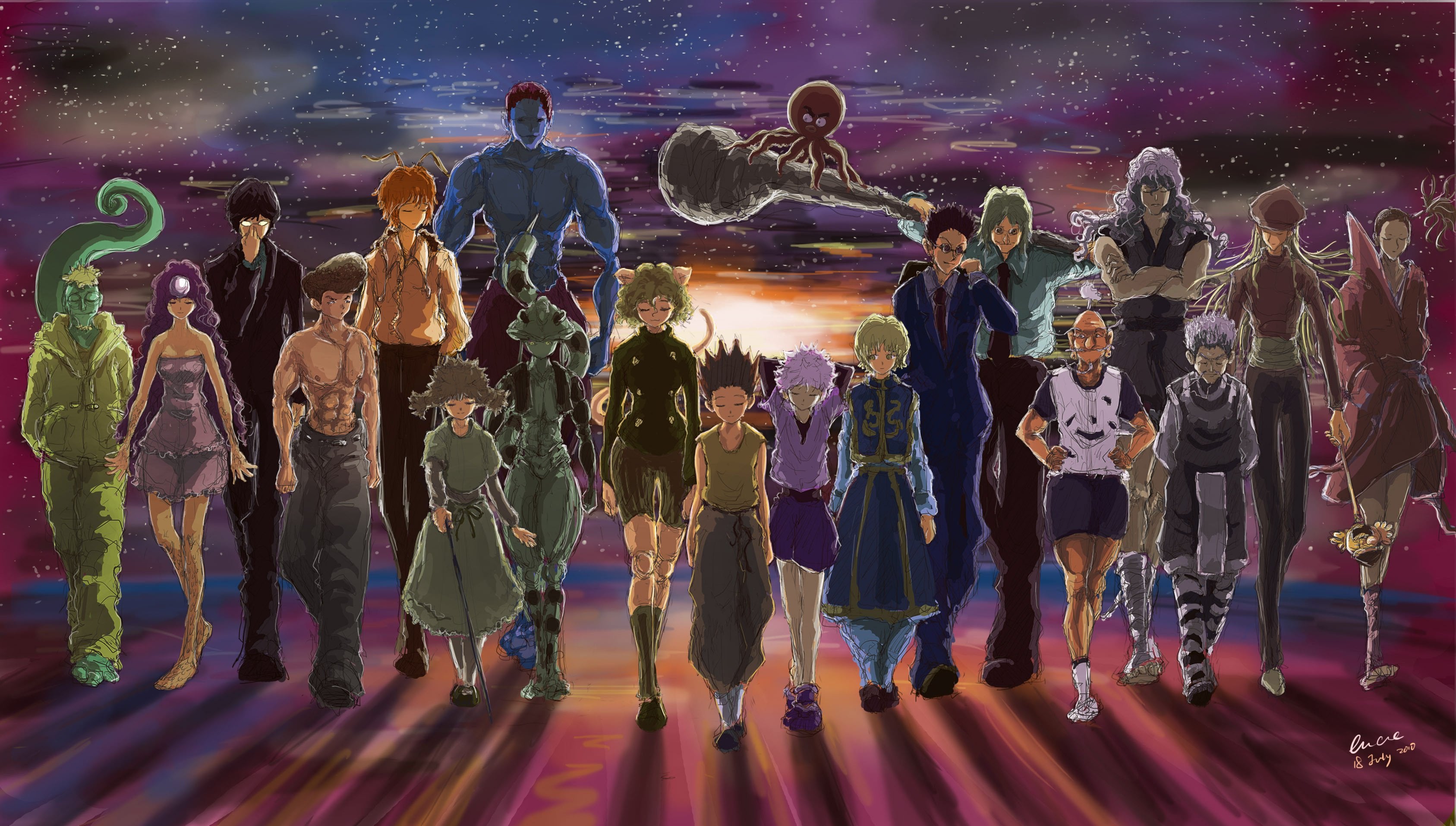 A cool wallpaper with some HxH characters