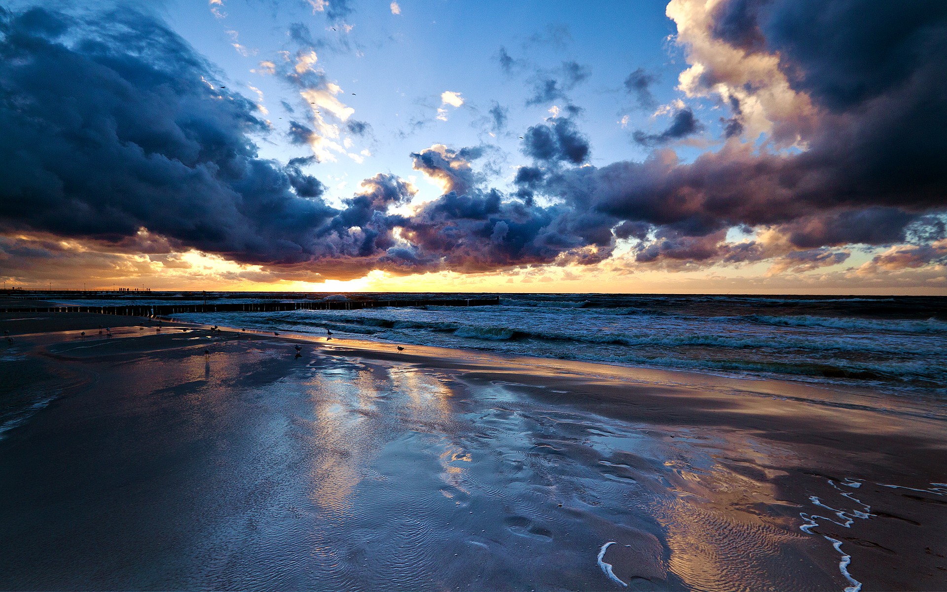 Daily Wallpaper: Baltic Sea Sunset. I Like To Waste My Time
