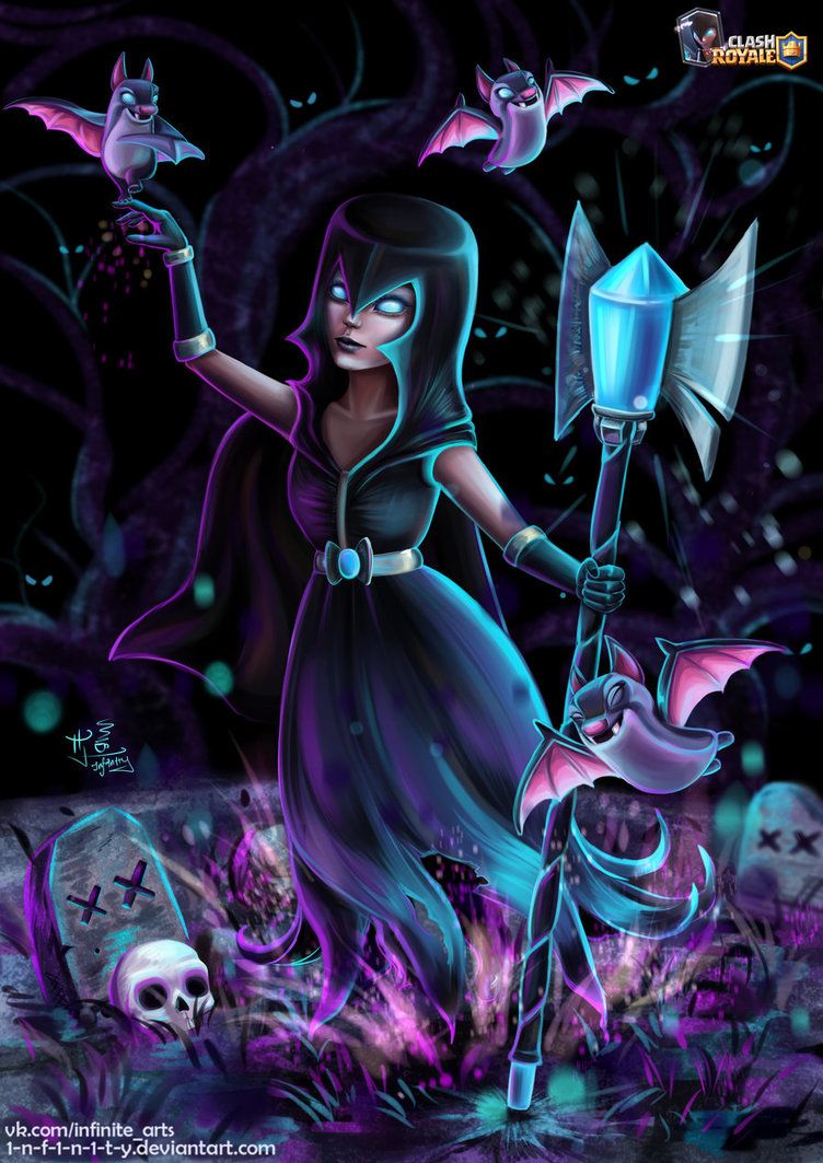 NIGHT WITCH (Clash Royale fanart) by 1NFIN1TY. Clash royale wallpaper, Night witches, Clash royale