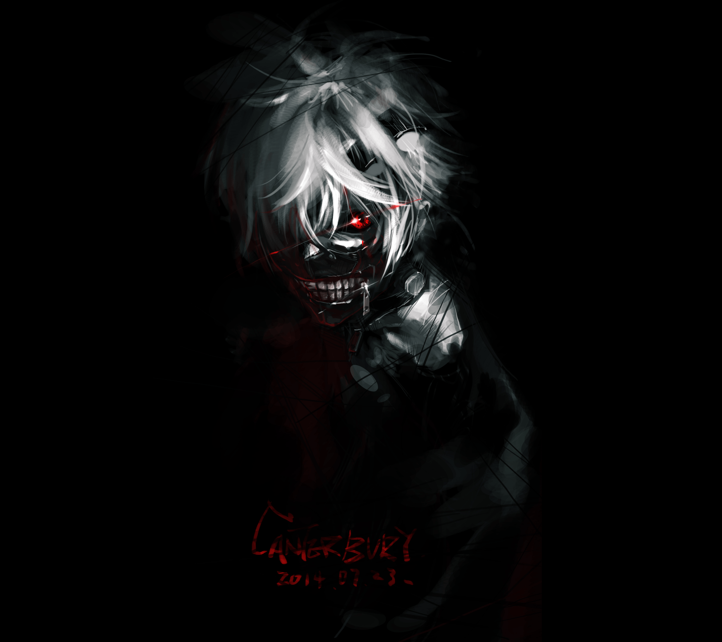 Ken Kaneki Mask Tokyo Ghoul 4K Wallpaper #6.2581