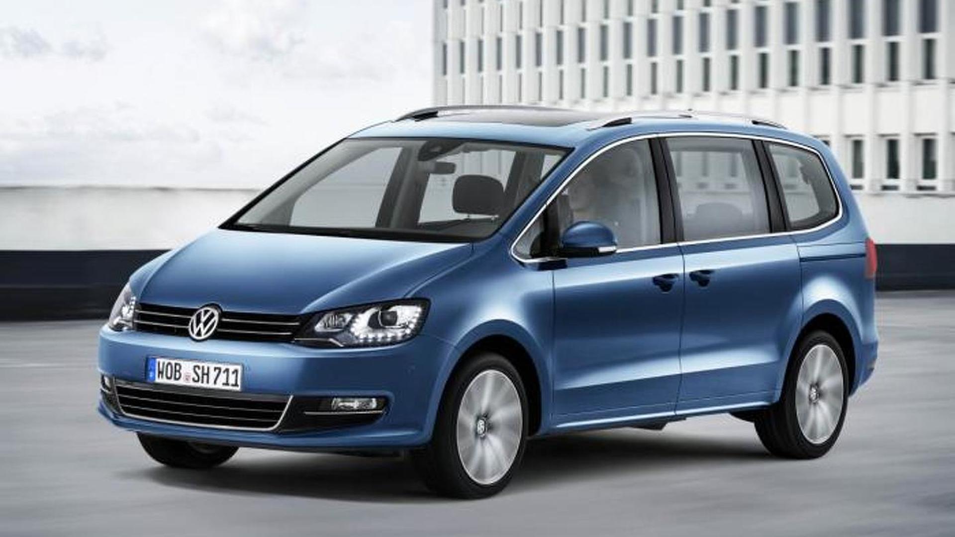 Volkswagen Sharan facelift first official pics hit