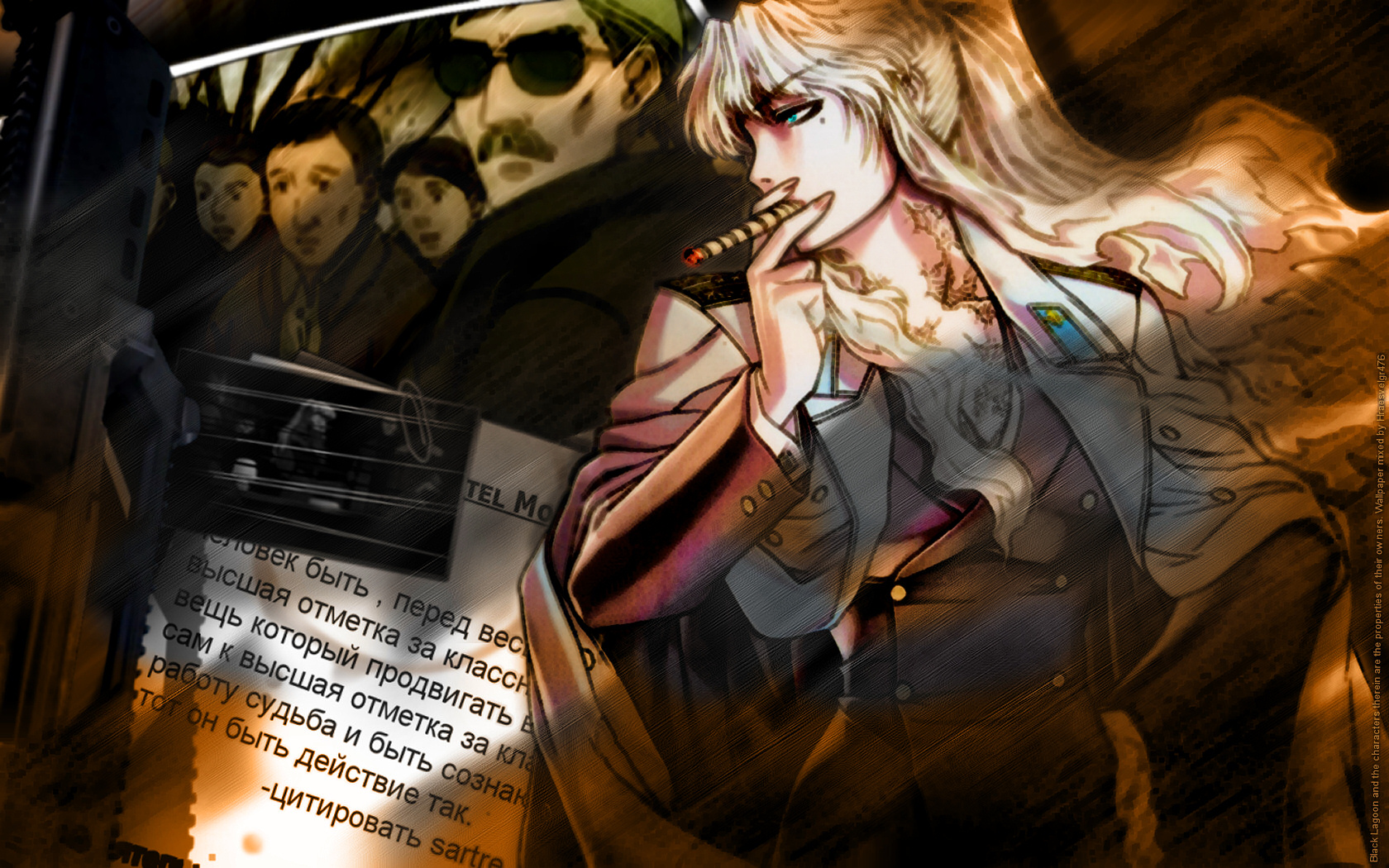 balalaika black lagoon smoking. konachan.com.com Anime Wallpaper