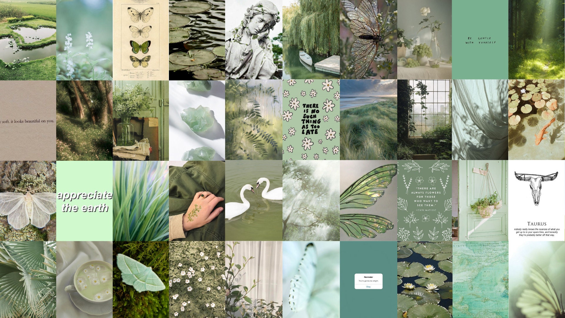 Digital Download Taurus Aesthetic Zodiac Collage Kit 65