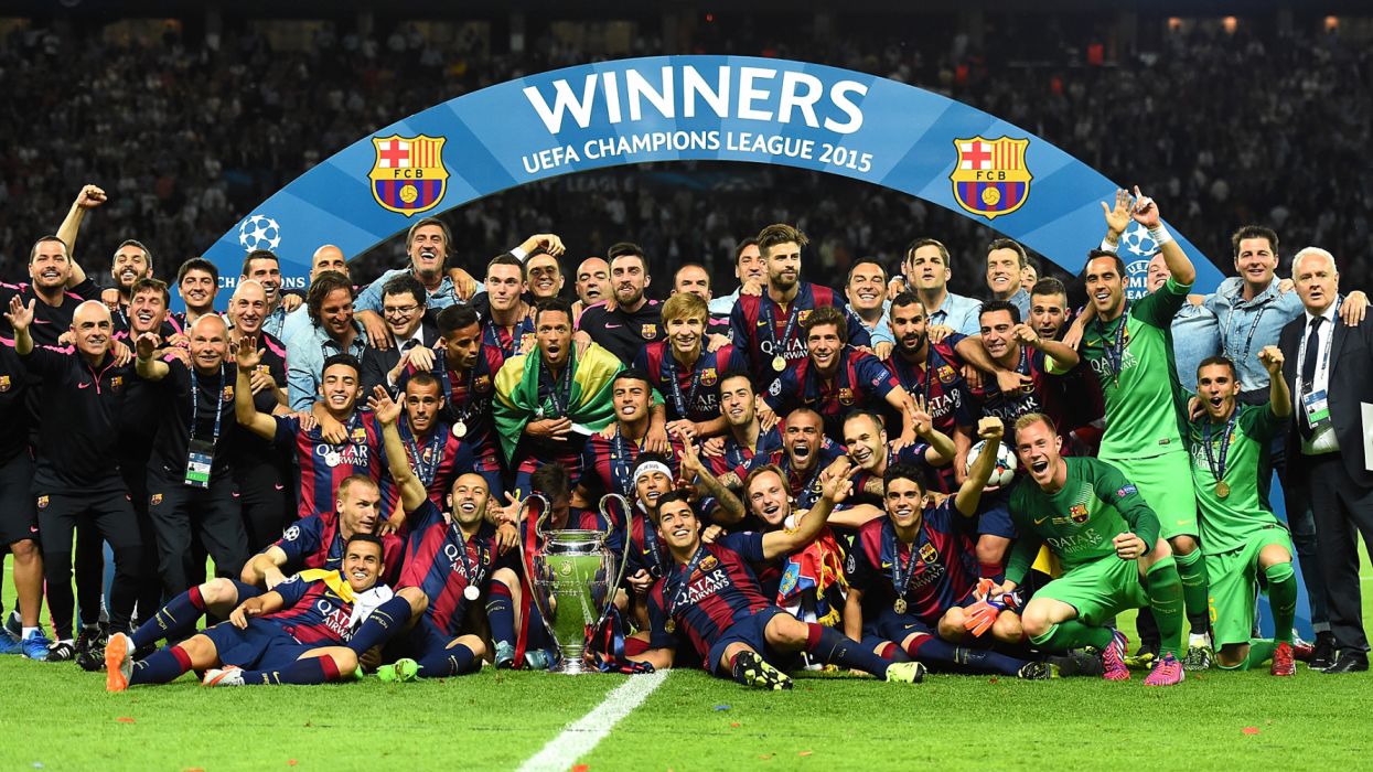 Fc barcelona champions league 2015 wallpaperx1080