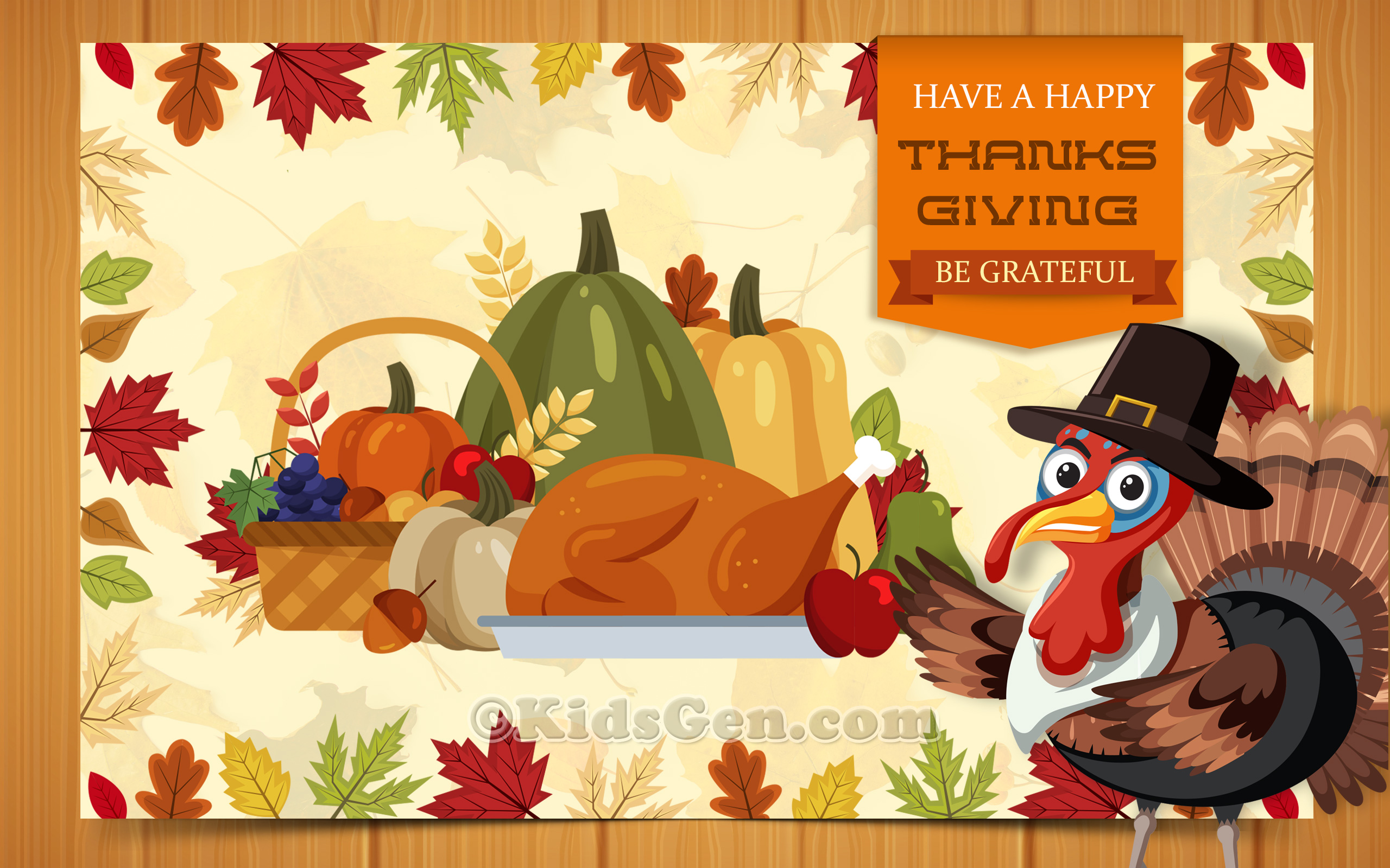 Happy Thanksgiving Wallpapers For Kids