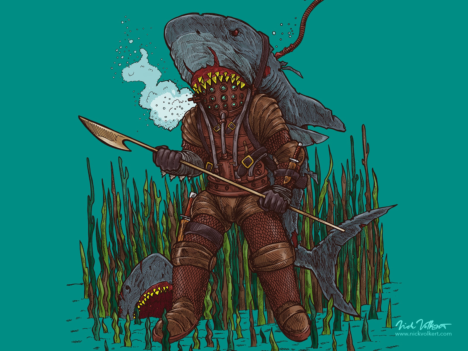 Deep Sea Zombie Shark Hunter