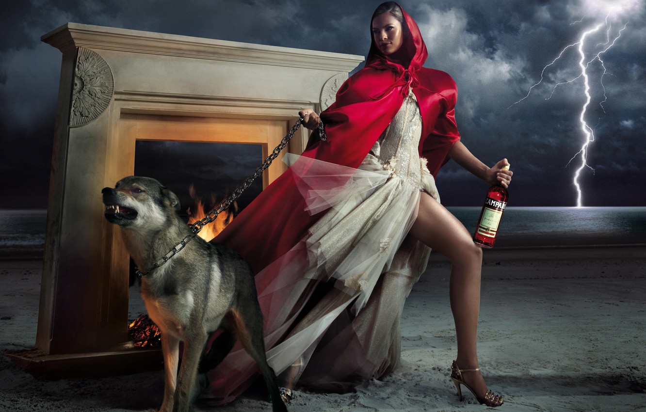 Wallpaper eva mendes, wolf, campari image for desktop, section девушки