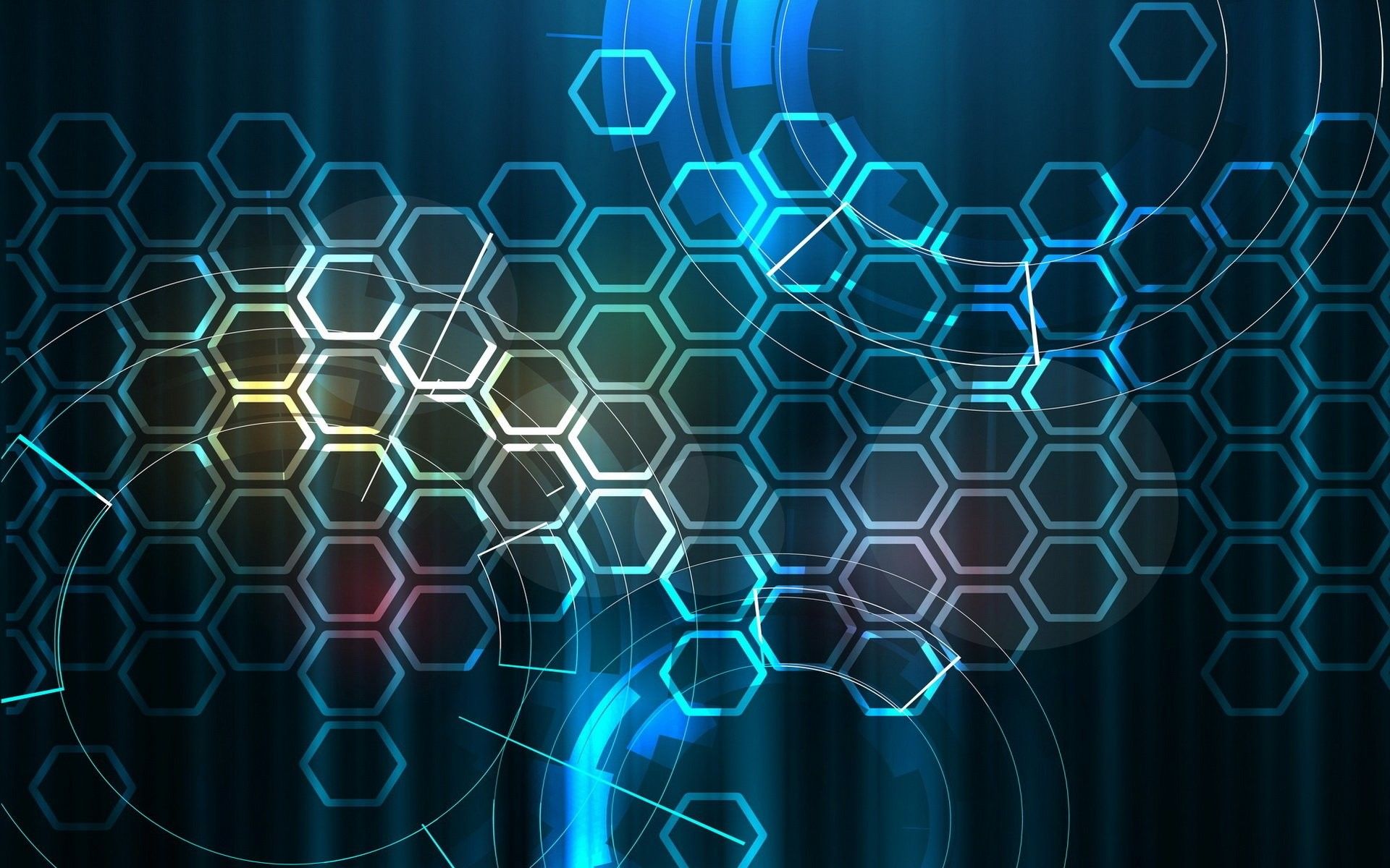 Blue Hexagon Wallpaper