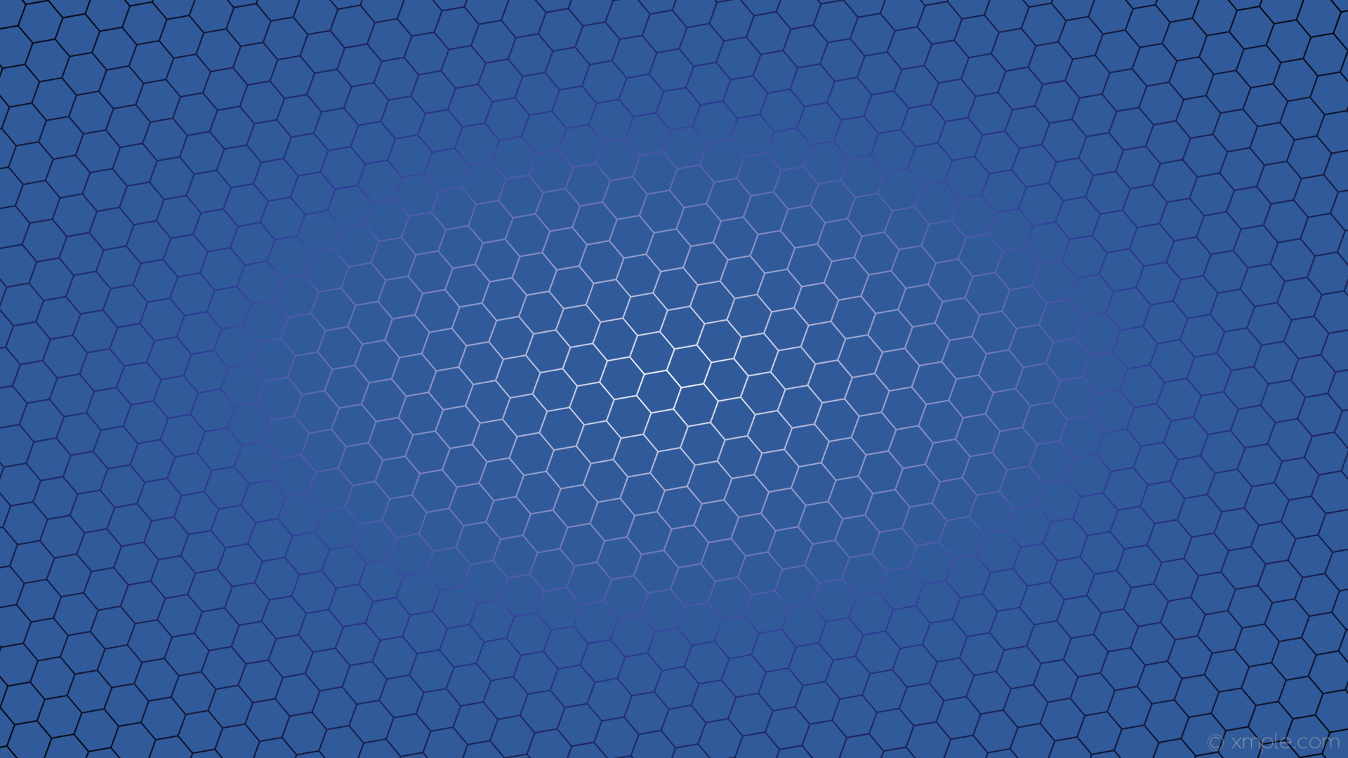 Wallpaper Black Blue Hexagon White Azure Glow Gradient